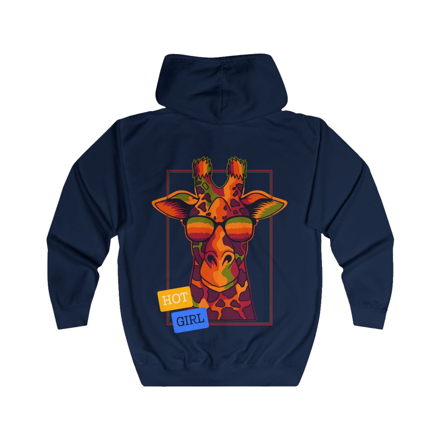 Women's Full Zip Hoodie - 'The Catch' Giraffe Design - THE CATCH