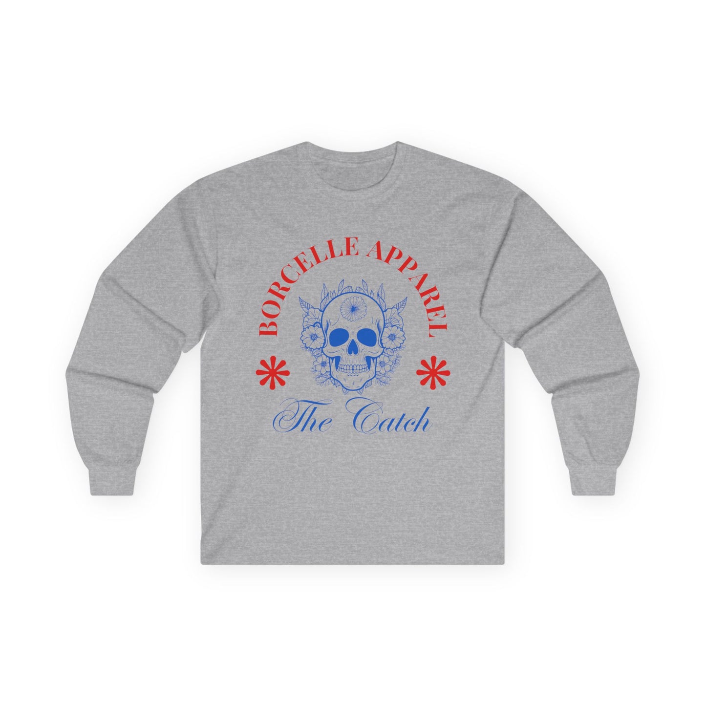 Borcelle Apparel Long Sleeve Tee - The Catch Skull Design - THE CATCH
