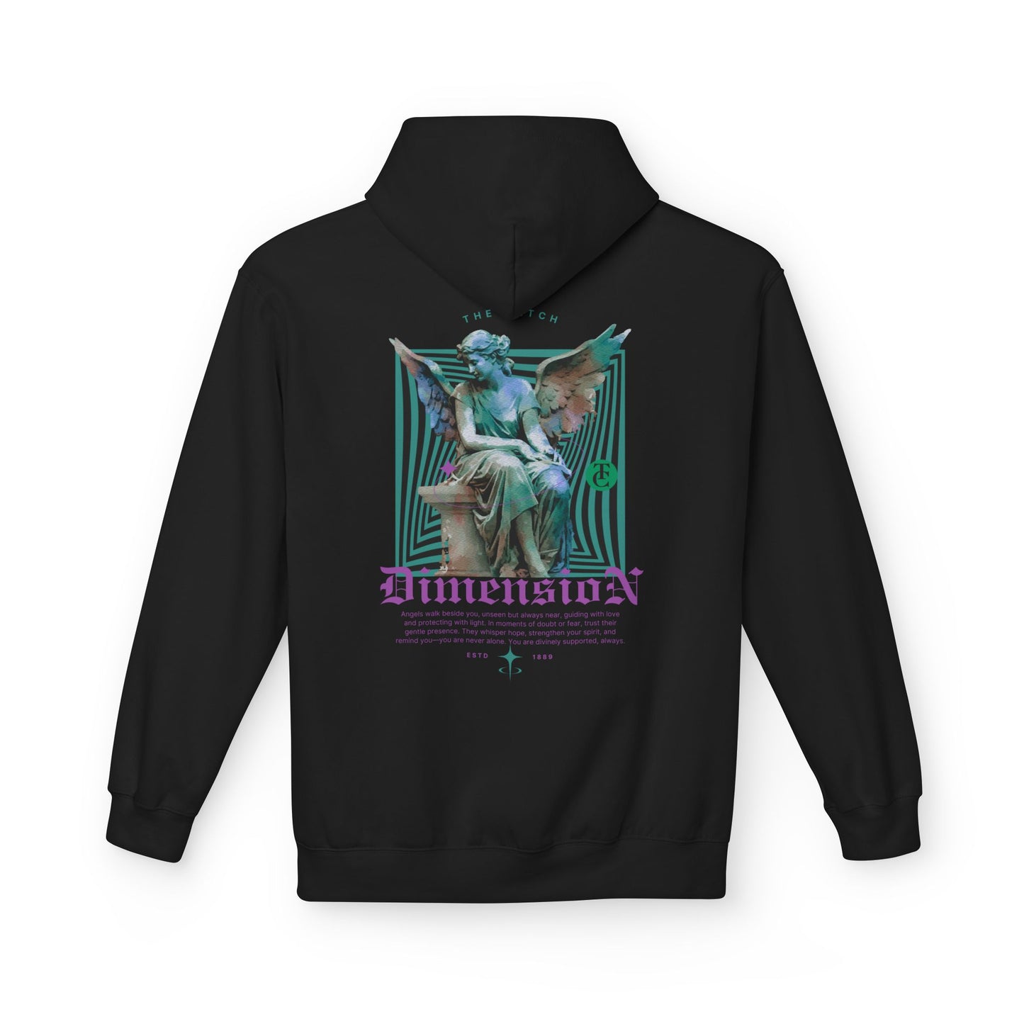 Cosmic Dimension Hoodie | Softstyle Fleece Wear, Unique Graphic Pullover, Gift for Astronomers, Casual Streetwear - THE CATCH