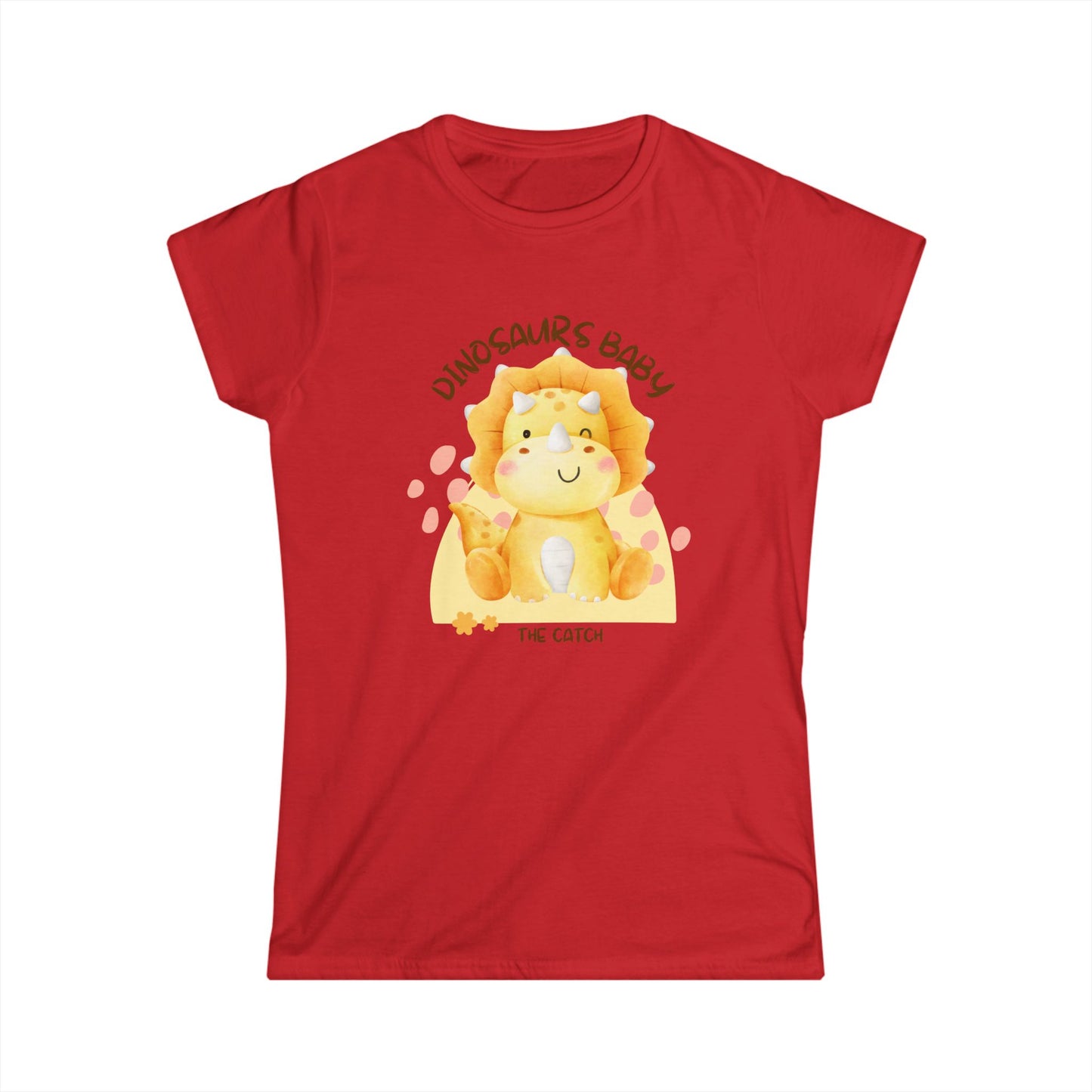 Cute Dinosaur Baby Graphic Tee, Perfect for Kids Birthdays, Baby Showers, Fun Gifts, Playtime Essentials, Lightweight Summer Wear - THE CATCH