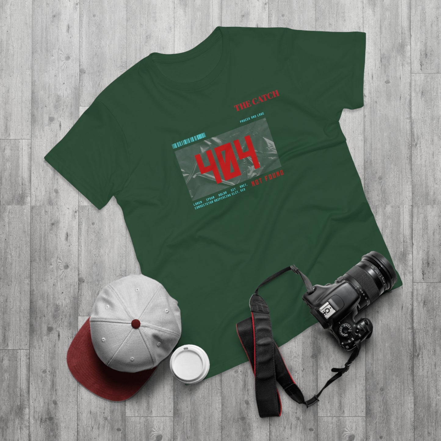 404 Not Found Graphic T-Shirt for Men - Casual Retro Tee