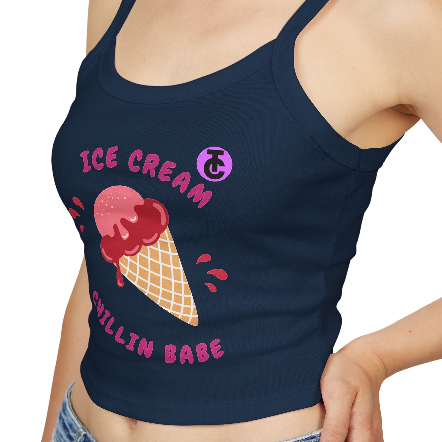 Ice Cream Chillin Babe Tank Top, Summer Fashion