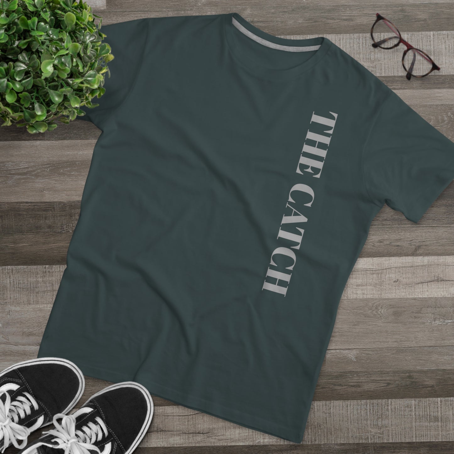 Men's Modern-Fit Tee - Stylish Casual Tee with "THE CATCH" Design