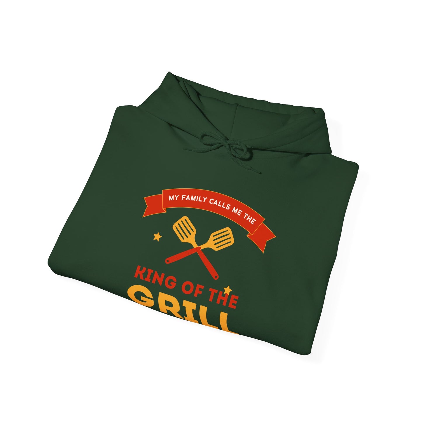 King of the Grill Heavy Blend™ Hooded Sweatshirt, BBQ Sweatshirt, Father's Day Gift, Grilling Hoodie, Casual Comfort Wear - THE CATCH