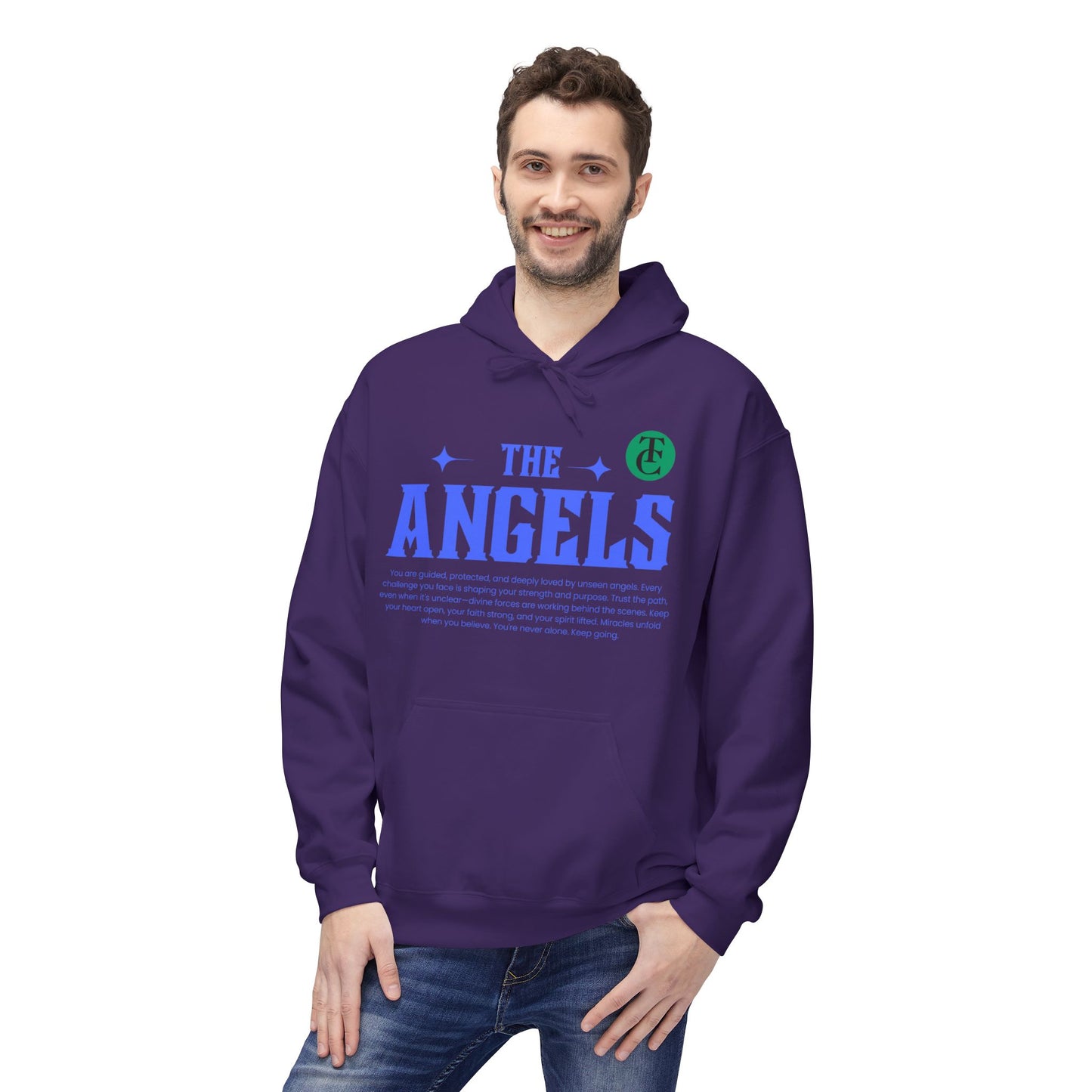 Angels Graphic Hoodie -Midweight Softstyle Fleece for Casual Comfort