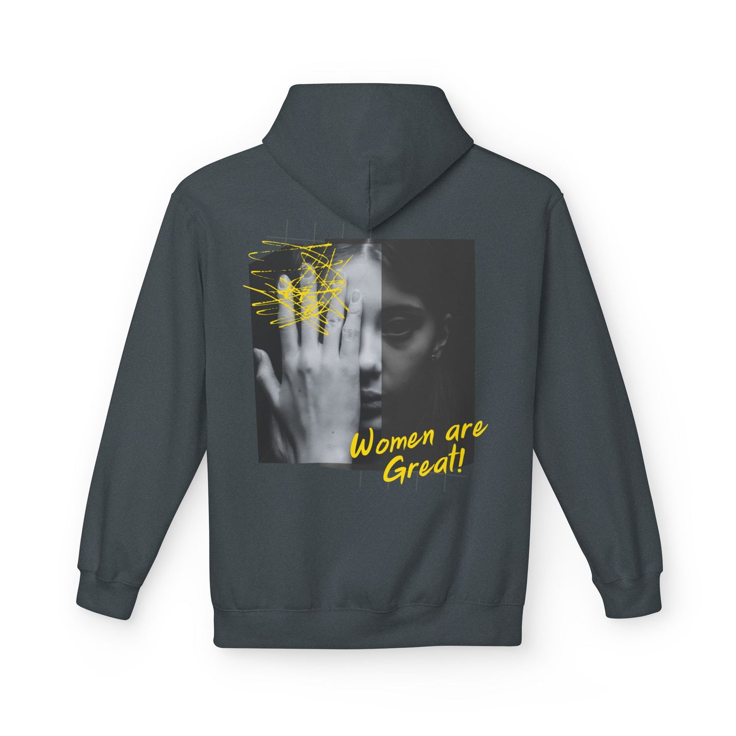 Empowering Women's Fleece Hoodie - "Strong Women Don't Wilt, They Bloom"