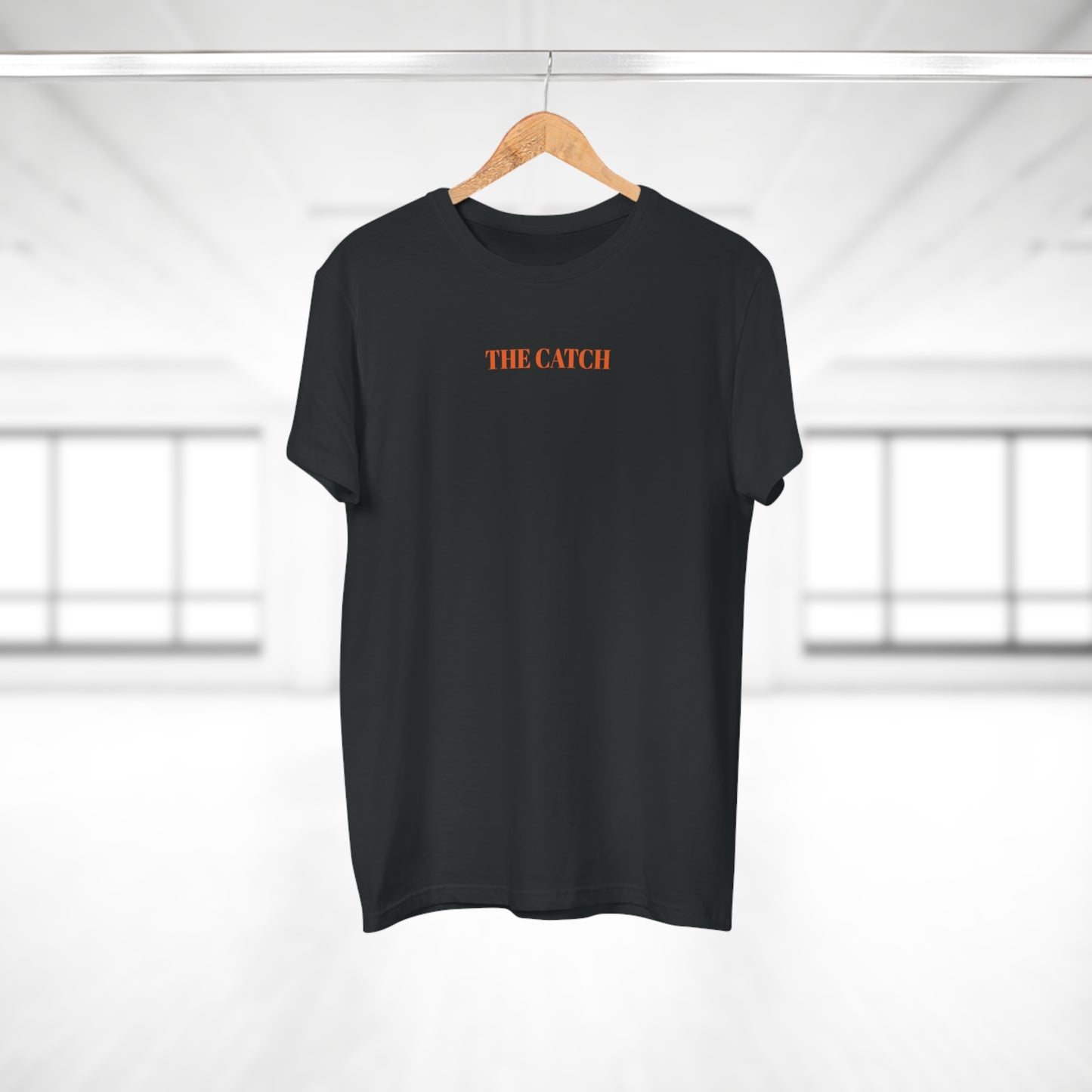 Men's Orange T-Shirt with 'The Catch' and Authentic Design - Perfect for Casual Wear & Gifts