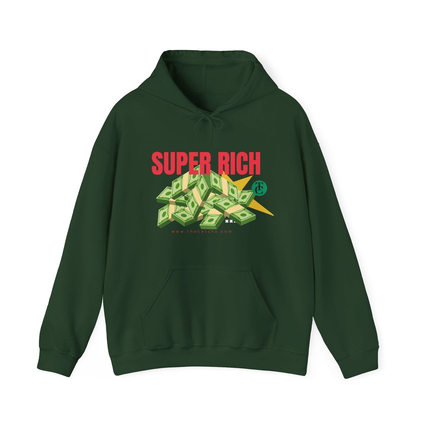 Super Rich Hoodie: Casual, Trendy Sweatshirt for Wealth Enthusiasts, Perfect Gift for Birthdays, Graduations, Holidays - THE CATCH