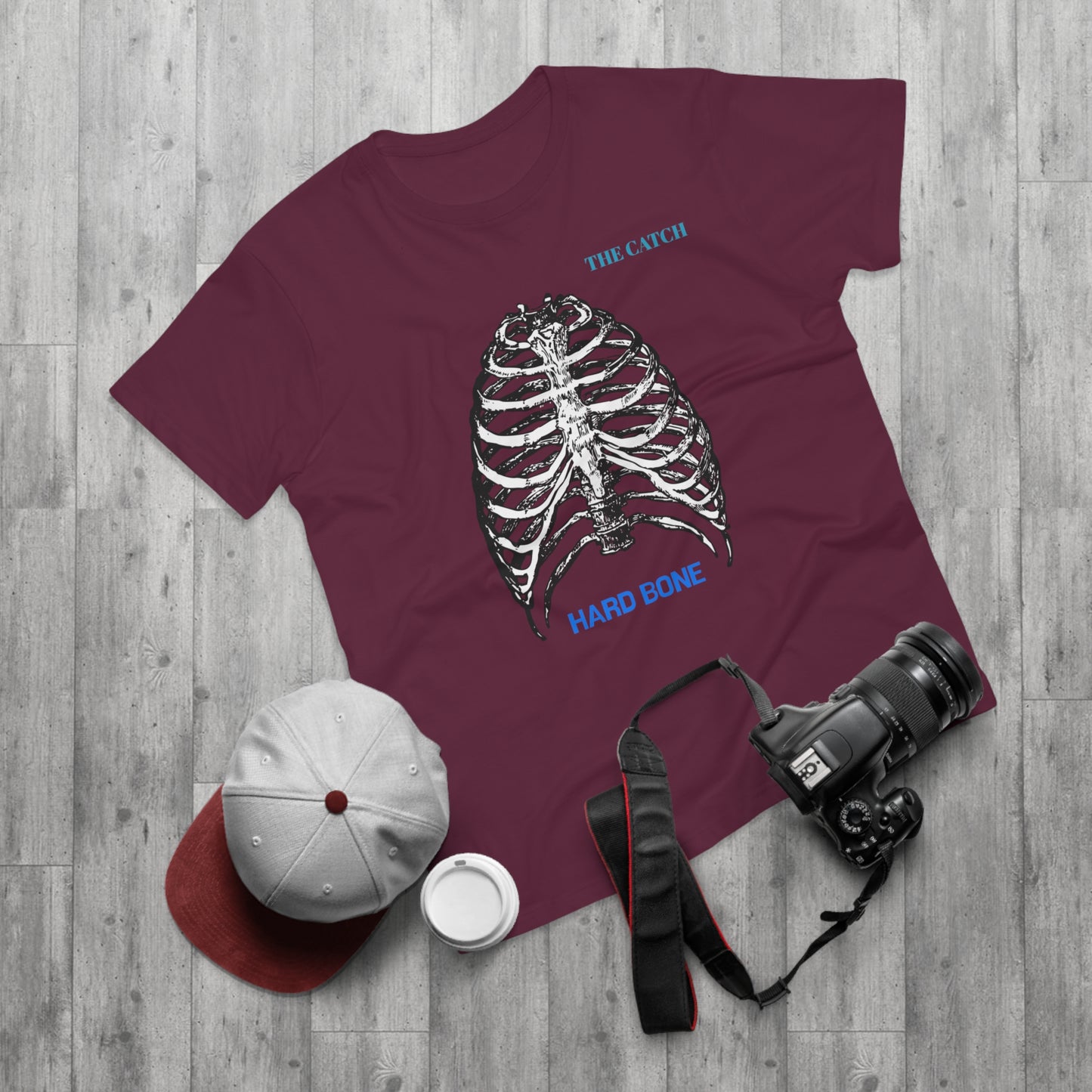 Men's Graphic T-Shirt - "Hard Bone" Rib Cage Design
