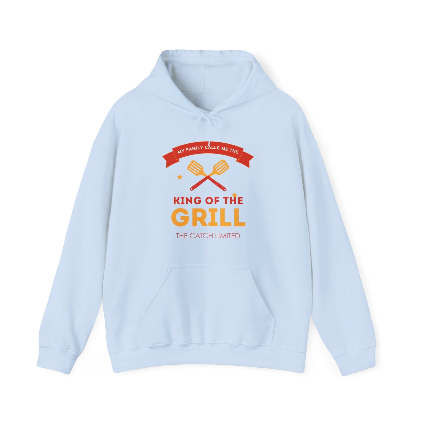 King of the Grill Heavy Blend™ Hooded Sweatshirt, BBQ Sweatshirt, Father's Day Gift, Grilling Hoodie, Casual Comfort Wear - THE CATCH