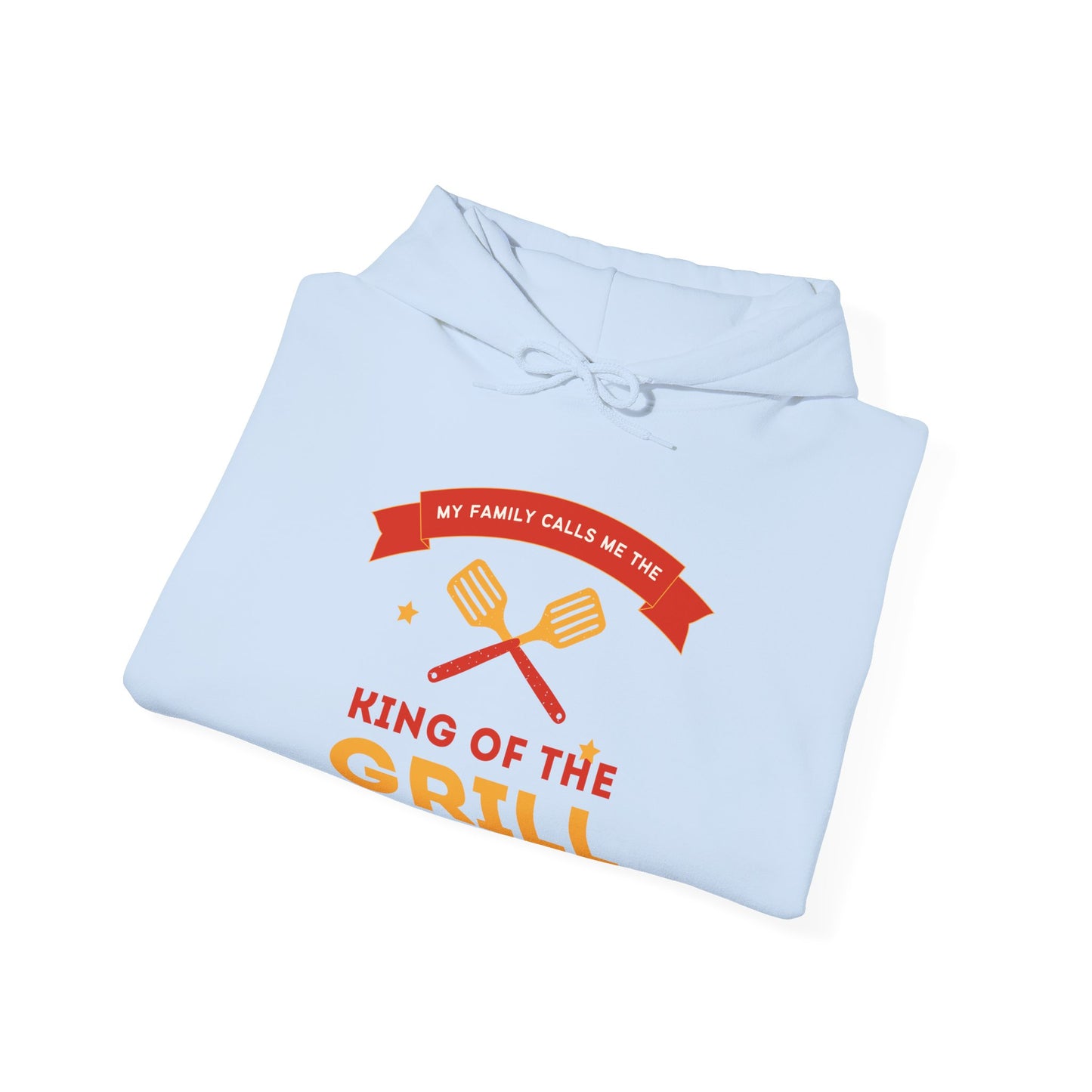 King of the Grill Heavy Blend™ Hooded Sweatshirt, BBQ Sweatshirt, Father's Day Gift, Grilling Hoodie, Casual Comfort Wear