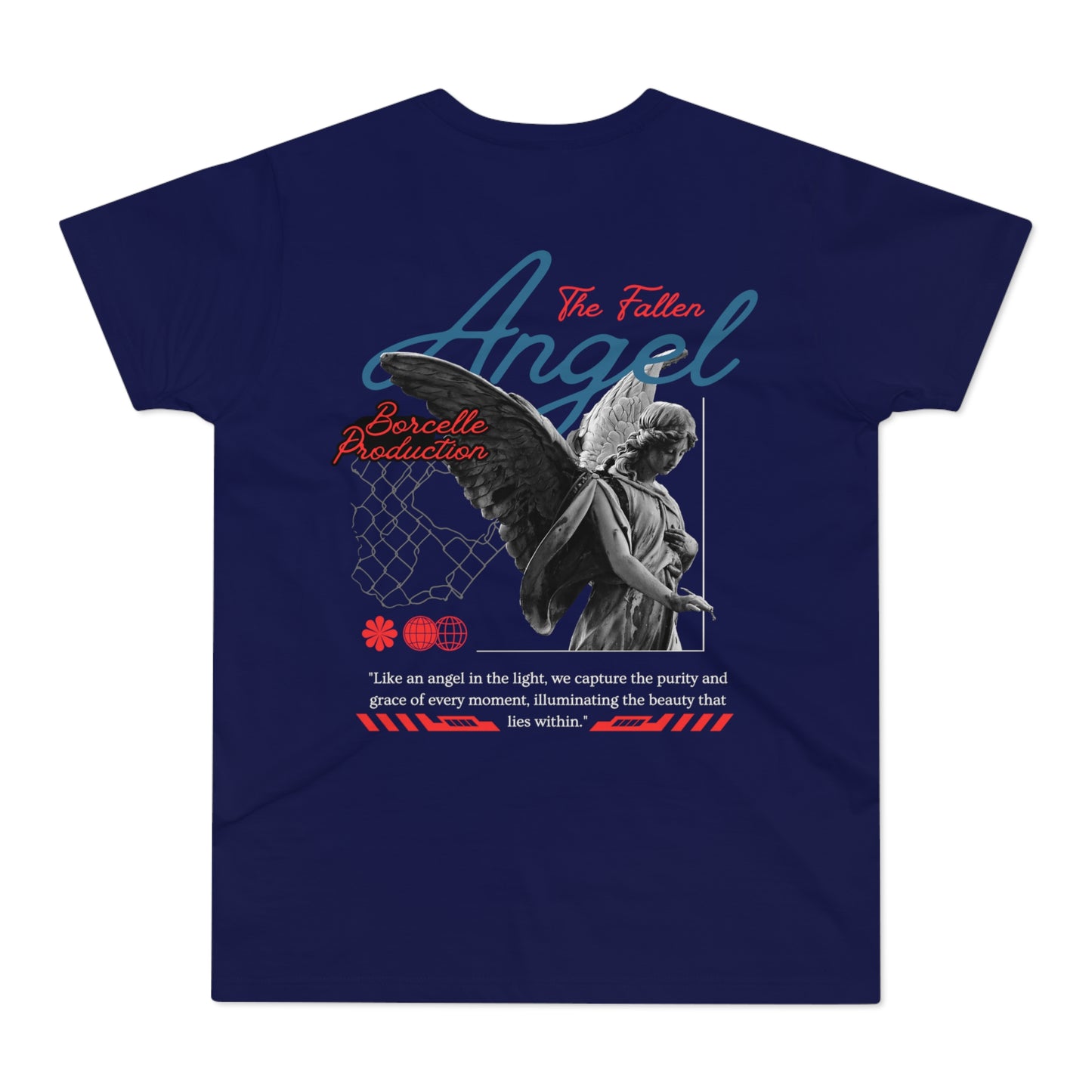 Men's Graphic T-Shirt - 'The Catch' Fallen Angel Design