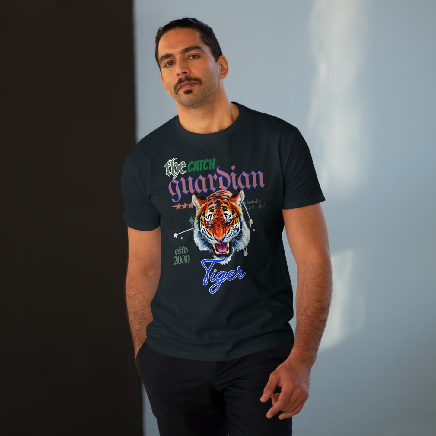 Men's Modern-fit Tiger Graphic Tee - The Catch Guardian 2030
