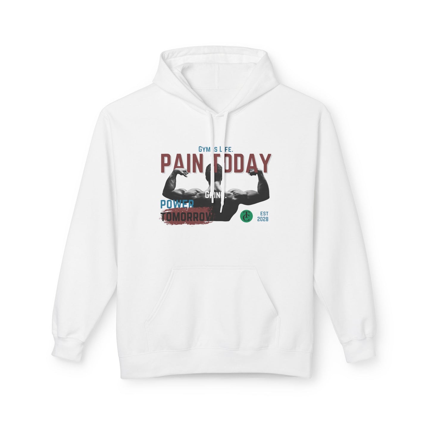 Empowering Fleece Hoodie | Gym Motivation | Pain Today, Power Tomorrow Workout Gear | Fitness Gift | Casual Wear - THE CATCH