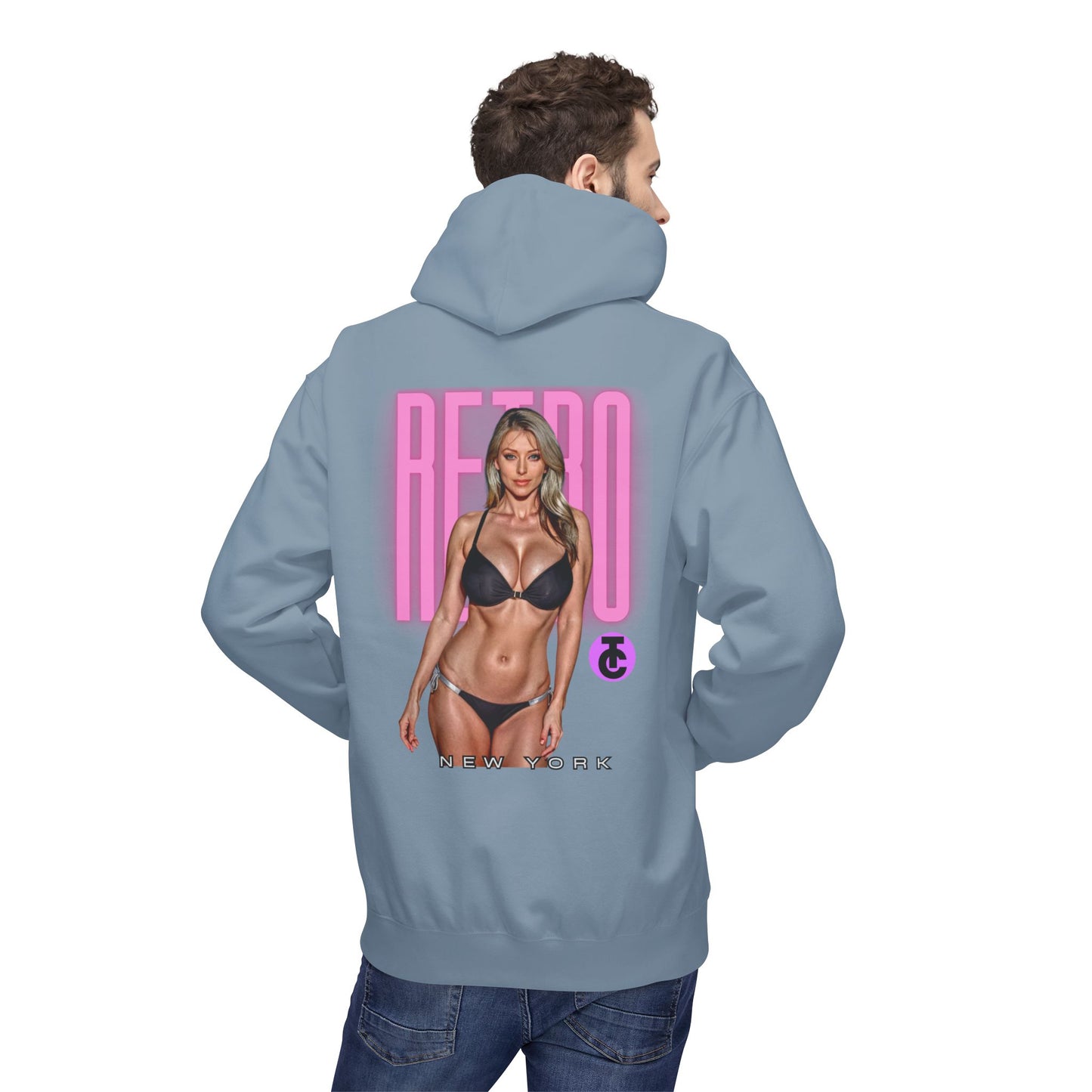 Retro New York Fleece Hoodie, 80s Style Sweatshirt, Vintage Hoodie, Casual Streetwear, Trending Fashion