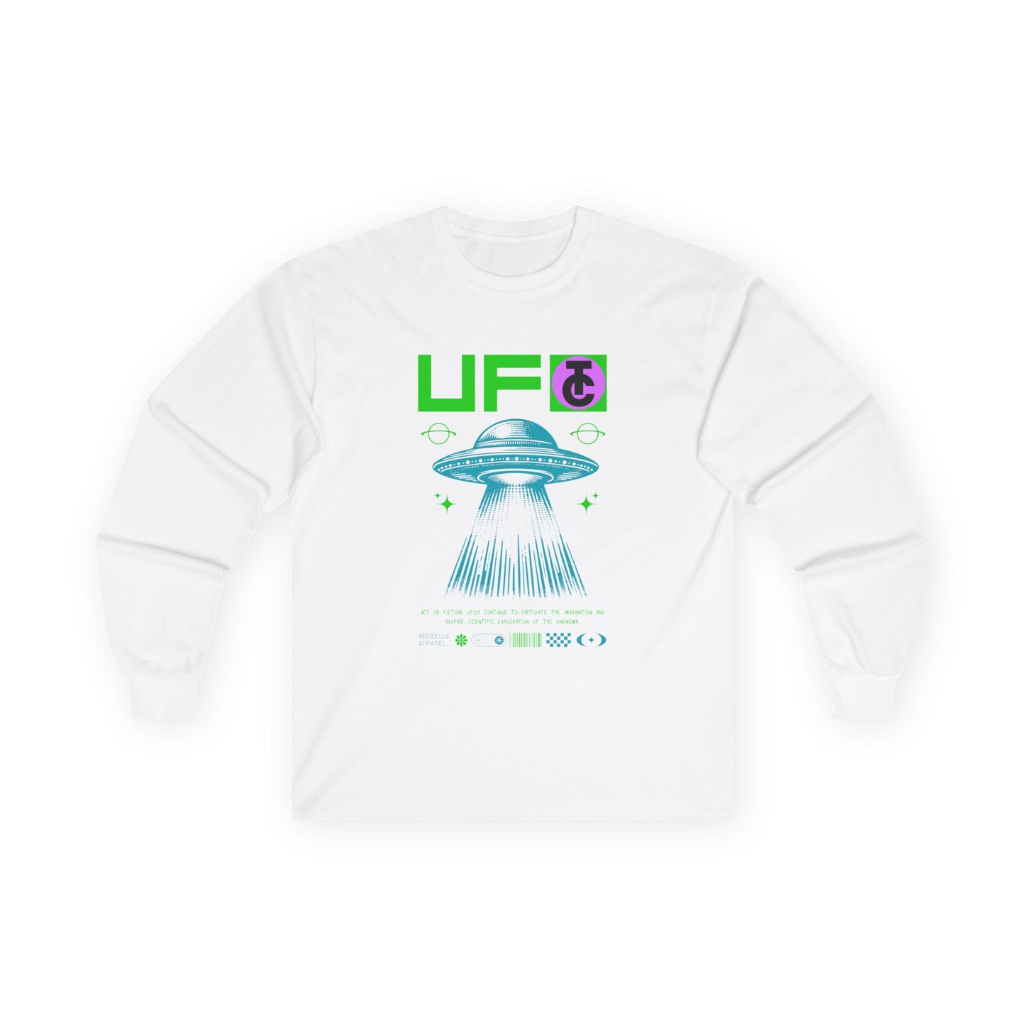 UFO Graphic Long Sleeve Tee for Alien Enthusiasts - THE CATCH
