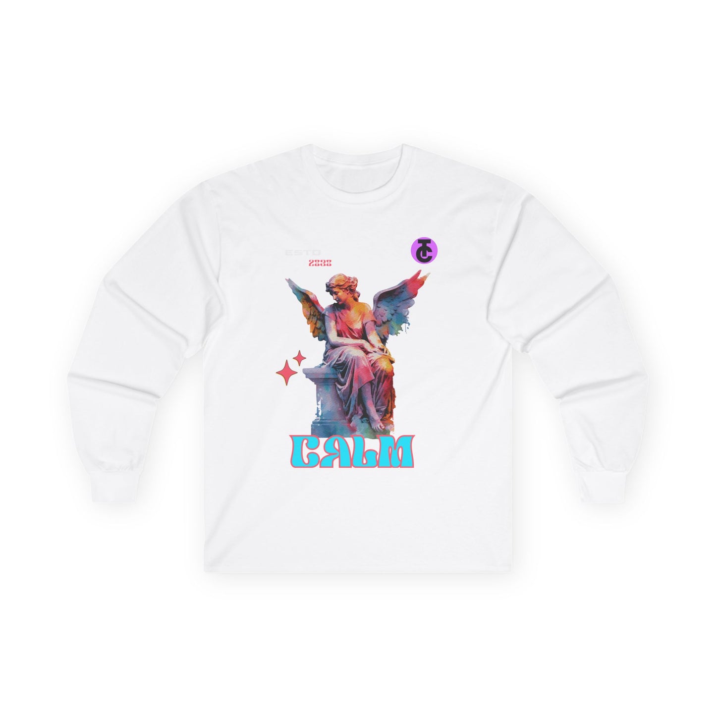 Calm Angel Long Sleeve Tee - Ultra Cotton Graphic Tee - THE CATCH