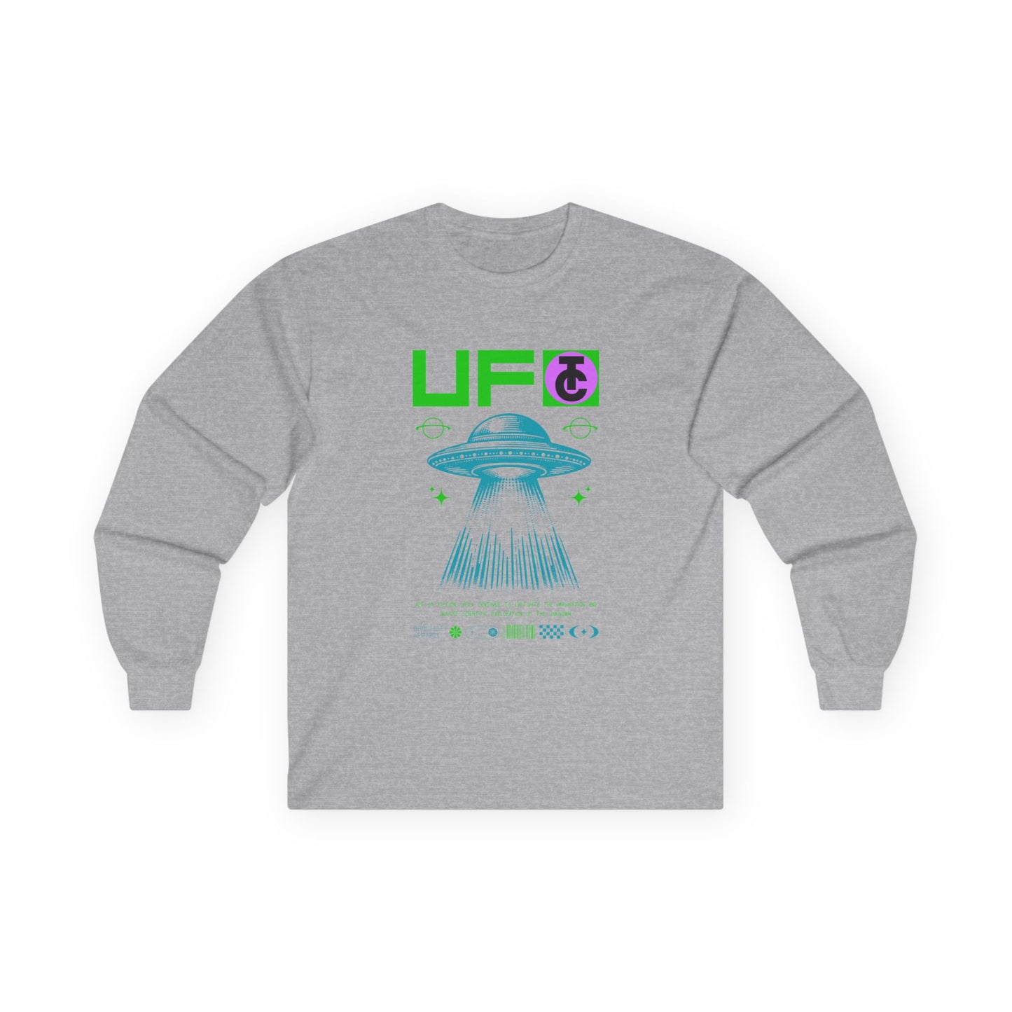 UFO Graphic Long Sleeve Tee for Alien Enthusiasts - THE CATCH
