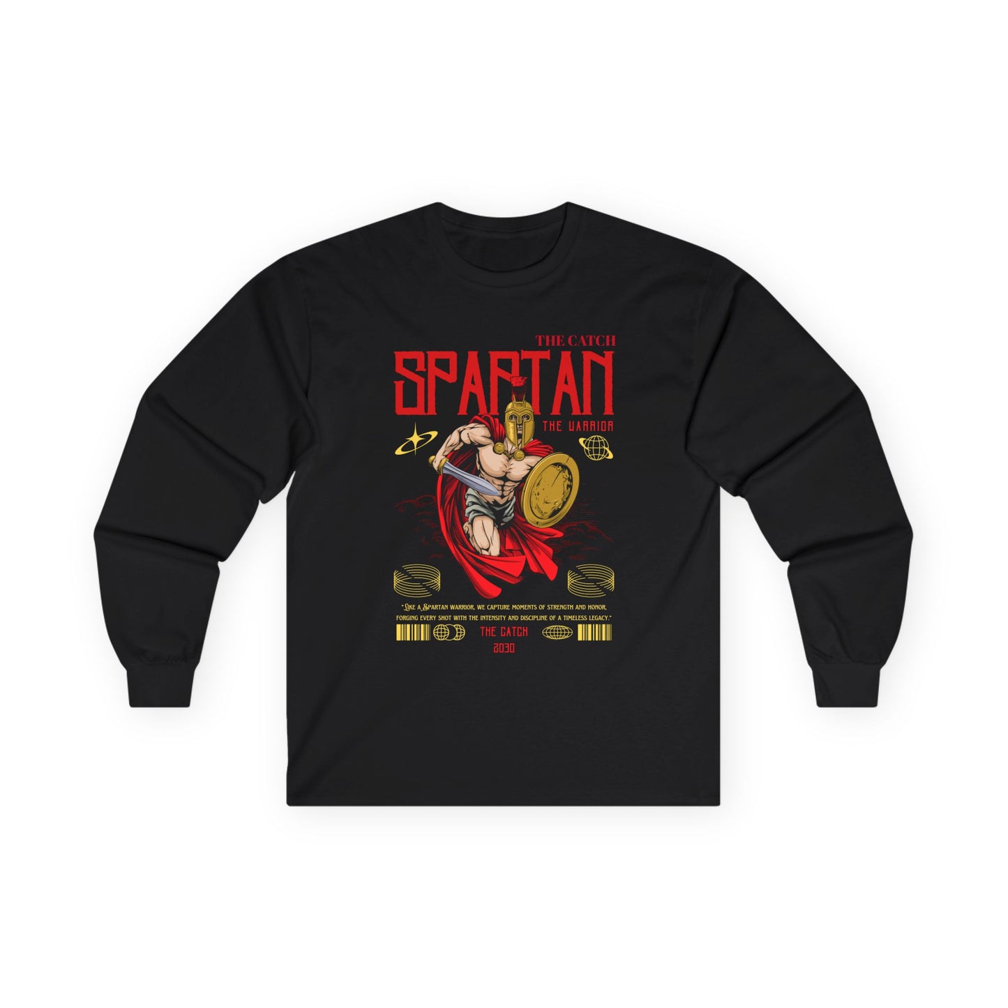 Spartan Warrior Long Sleeve Tee - Perfect for Fitness Enthusiasts & Cosplay - THE CATCH
