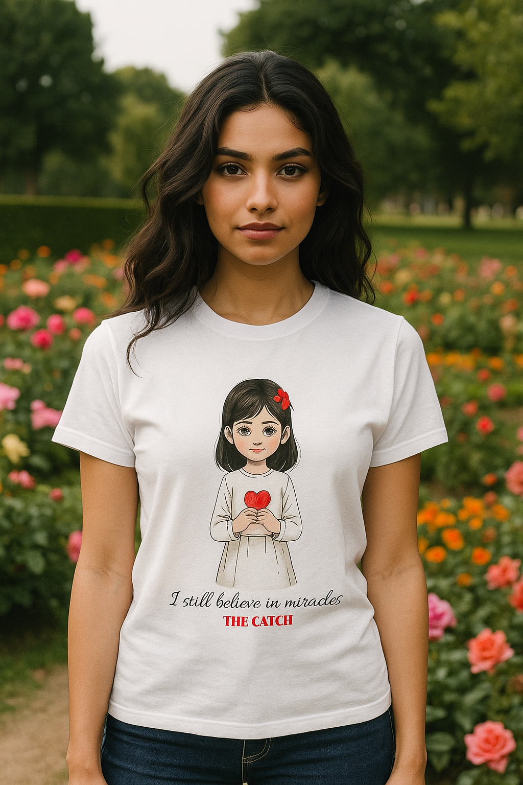 Miracle Believer Women's T-Shirt - Cute Graphic Tee for Hope and Inspiration - THE CATCH