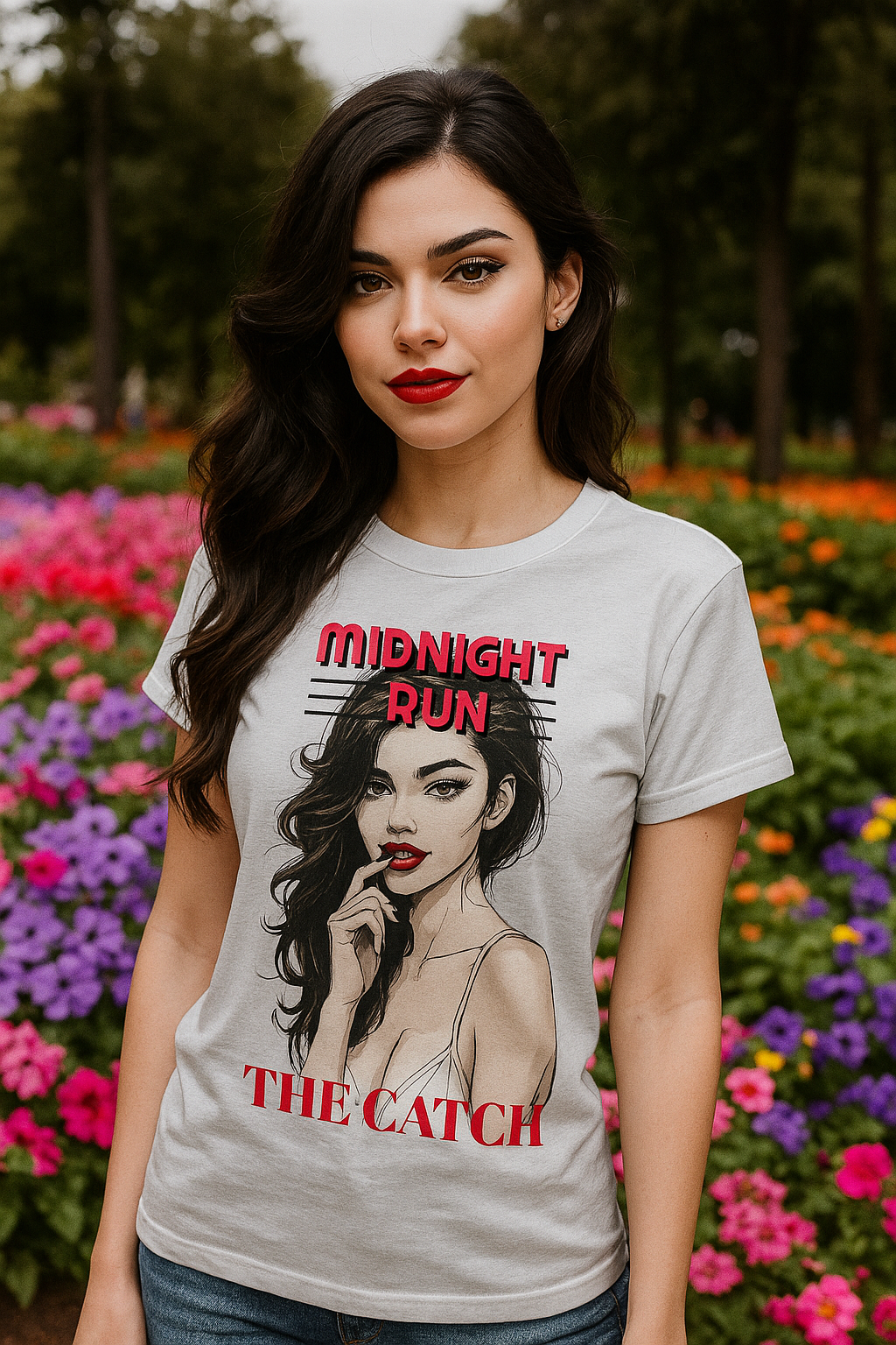 Midnight Run Women's Graphic T-Shirt - The Catch Design - THE CATCH