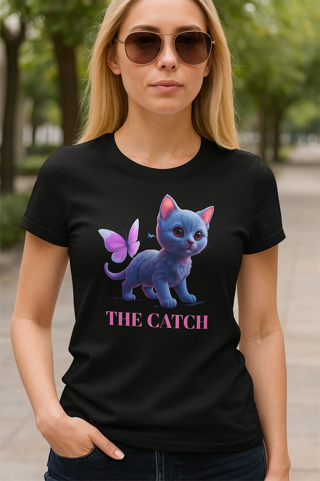 Women's Midweight Cotton Tee - THE CATCH