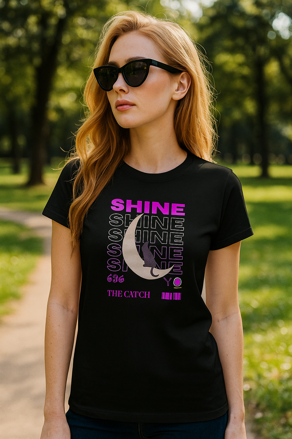 Shine Women's T-Shirt - Trendy Graphic Tee for Everyday Style - THE CATCH