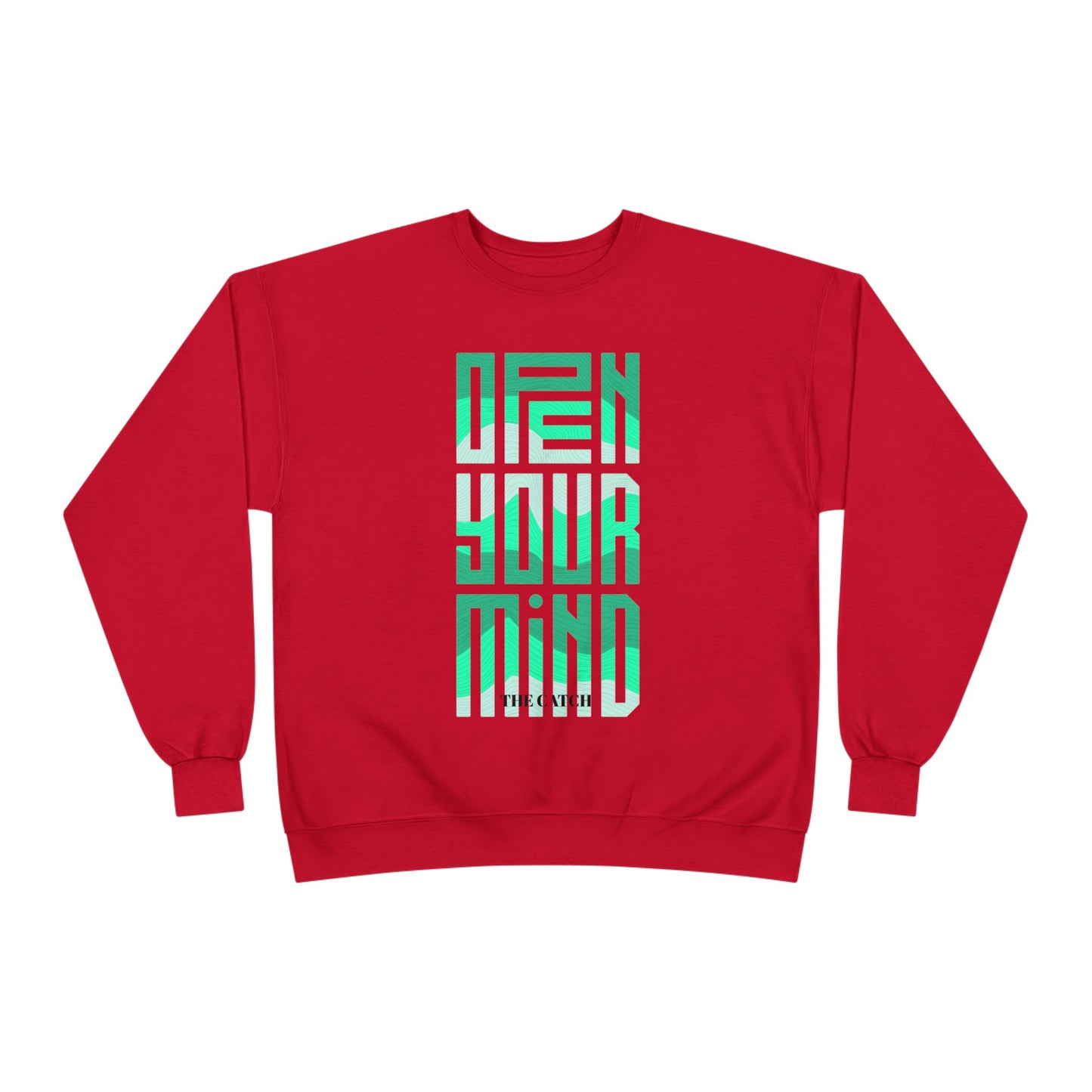 Open Your Mind Eco-Friendly Sweatshirt | Minimalist Graphic Crewneck - THE CATCH