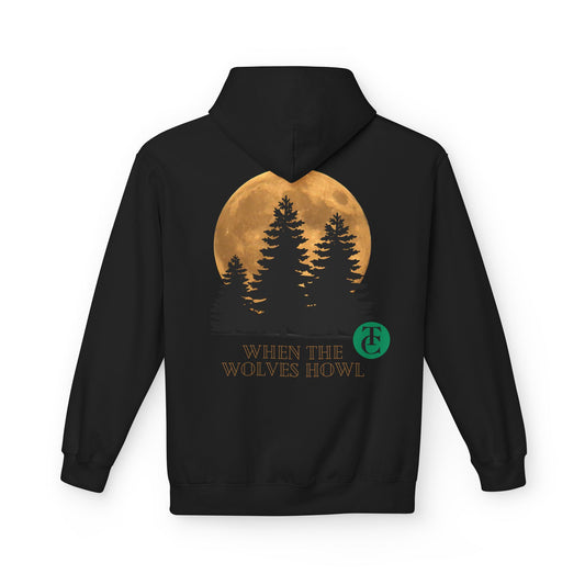 Midweight Softstyle Fleece Hoodie - 'When the Wolves Howl' Design - THE CATCH