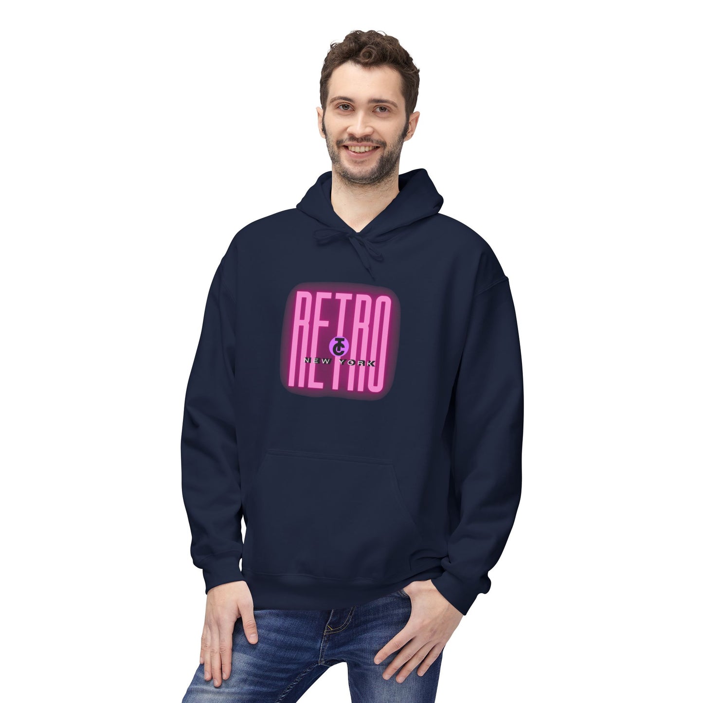 Retro New York Fleece Hoodie, 80s Style Sweatshirt, Vintage Hoodie, Casual Streetwear, Trending Fashion