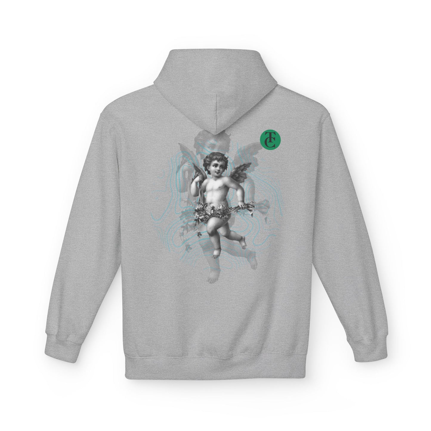 Fleece Hoodie with Cupid Design - Softstyle, Comfortable, Perfect for Casual Wear - THE CATCH