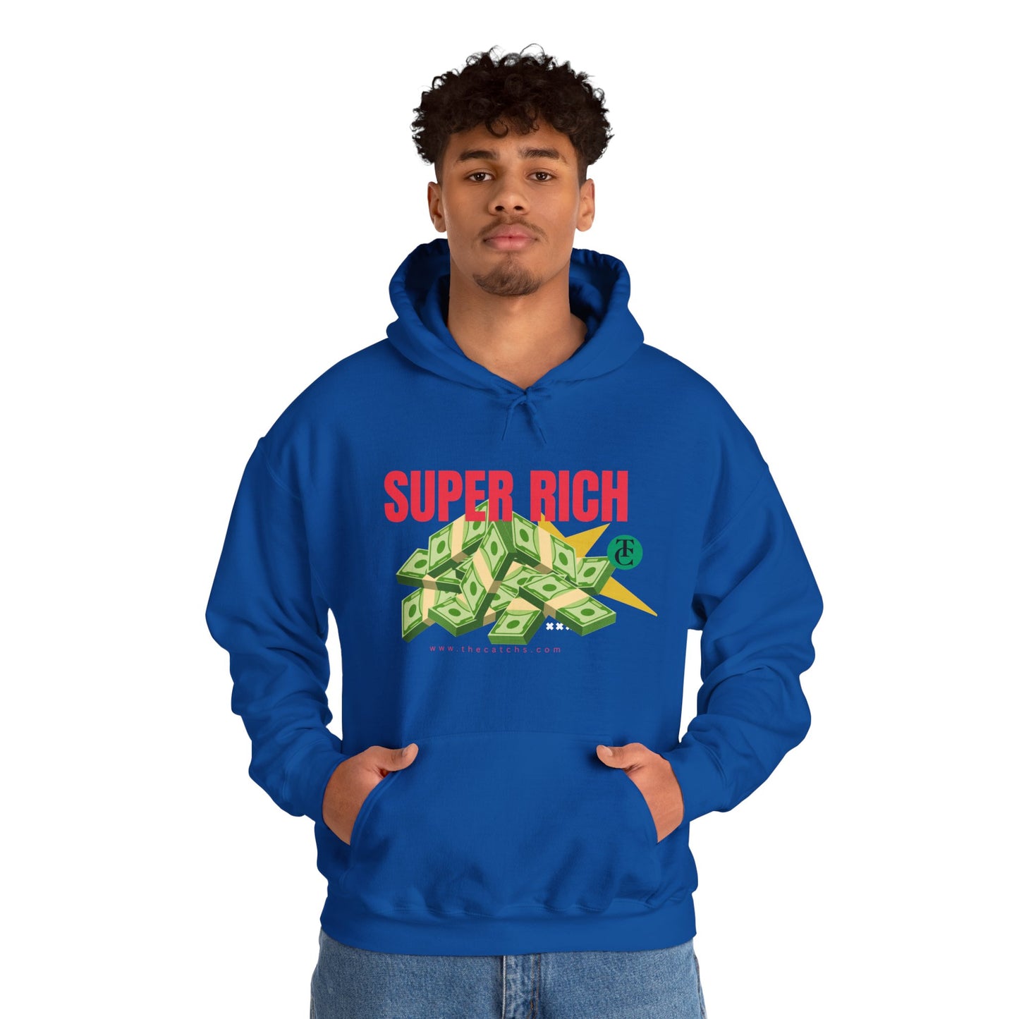 Super Rich Hoodie: Casual, Trendy Sweatshirt for Wealth Enthusiasts, Perfect Gift for Birthdays, Graduations, Holidays