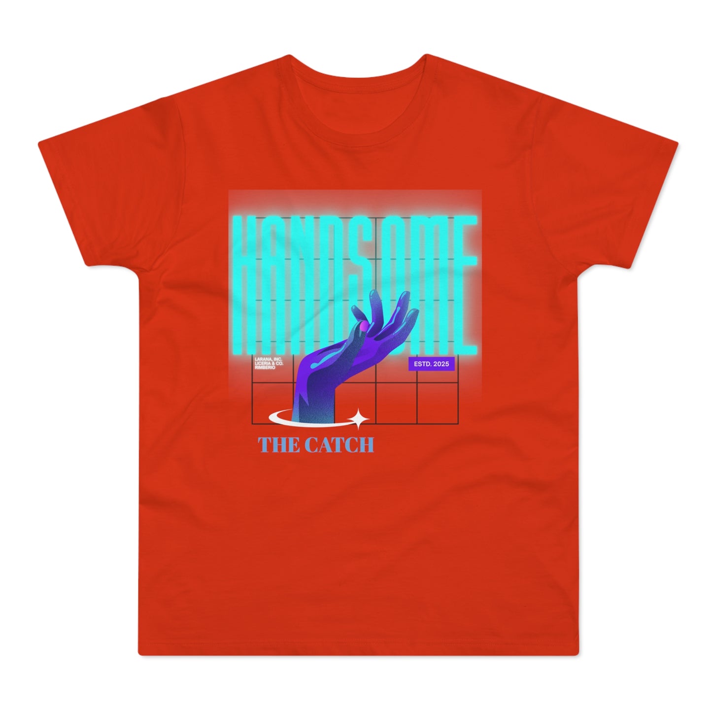 Stylish Graphic Tee for Men - 'Handsome' Design - THE CATCH