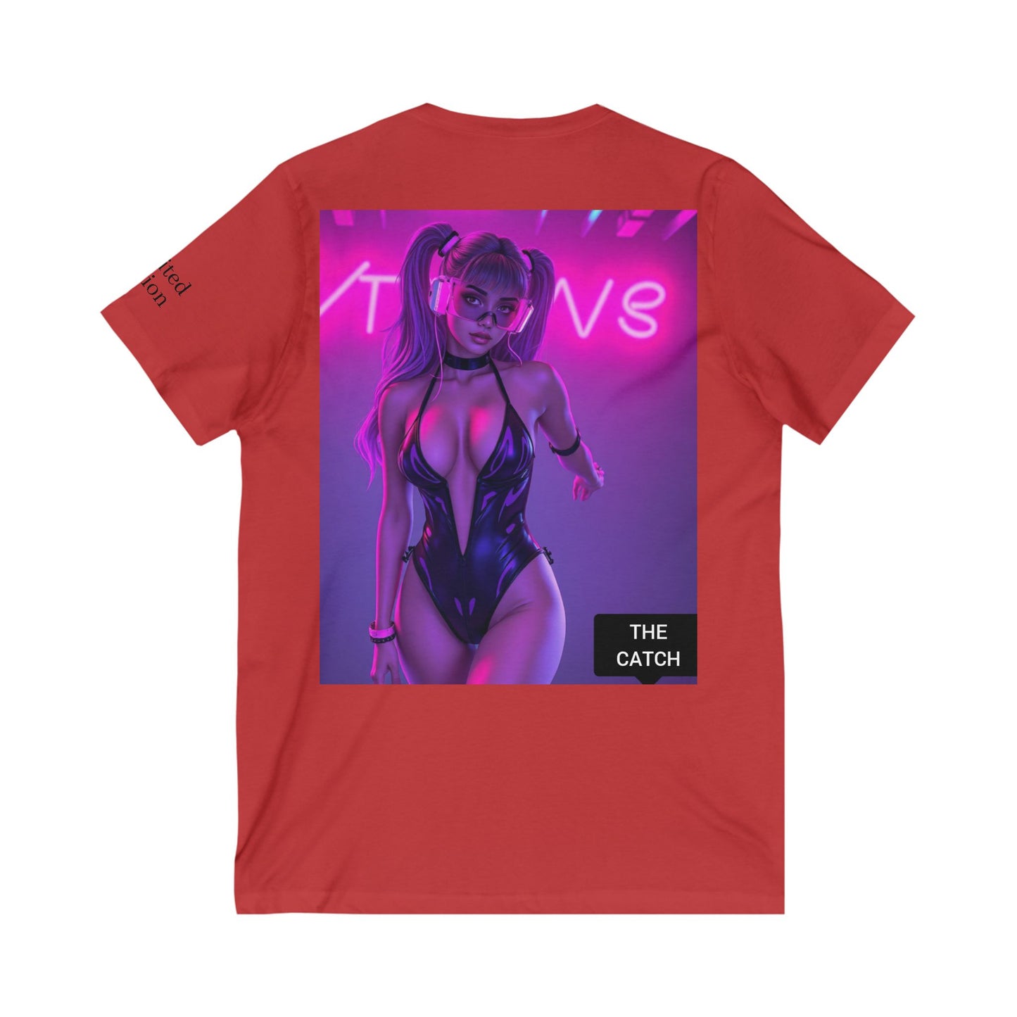 Unisex Jersey Short Sleeve V-Neck Tee - THE CATCH