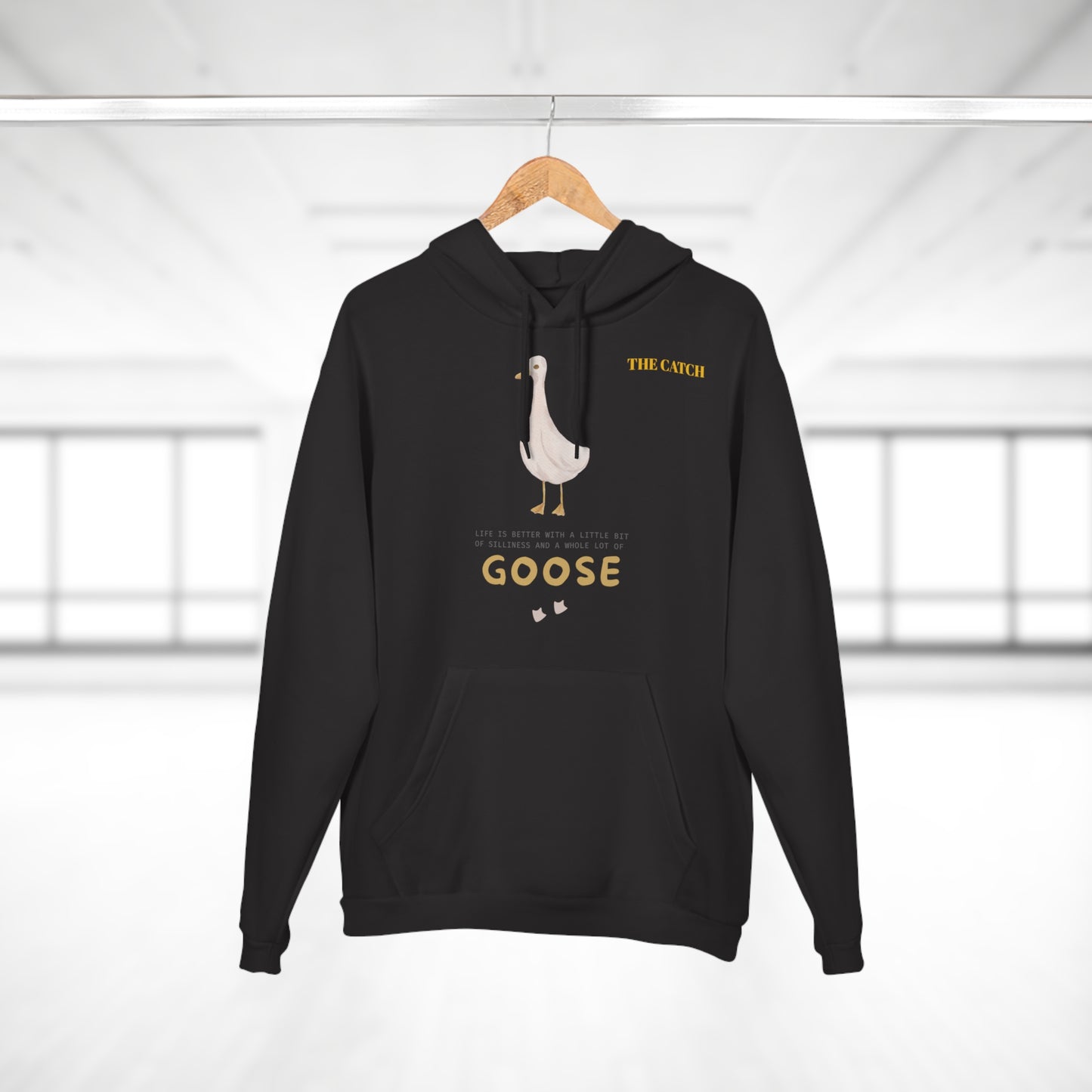 Funny Goose Quote Pullover Hoodie - Life is Better with a Little Bit of Goose