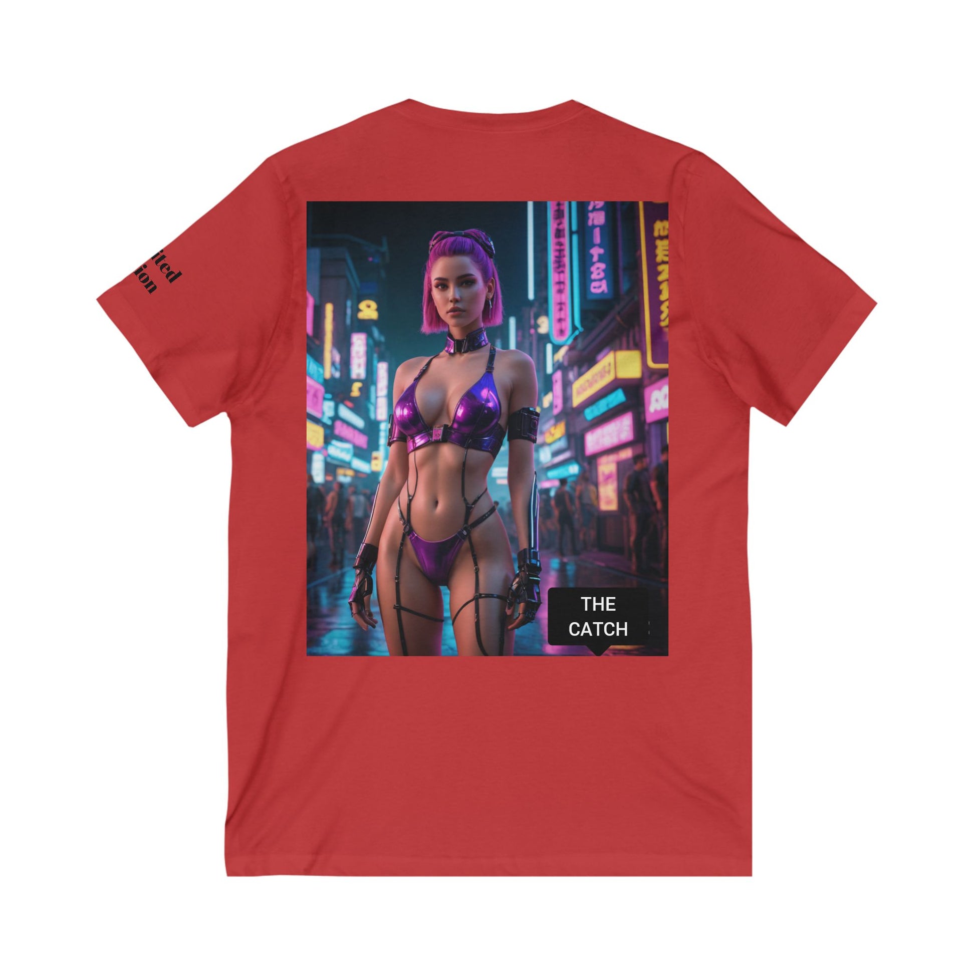 Unisex Jersey Short Sleeve V-Neck Tee - THE CATCH