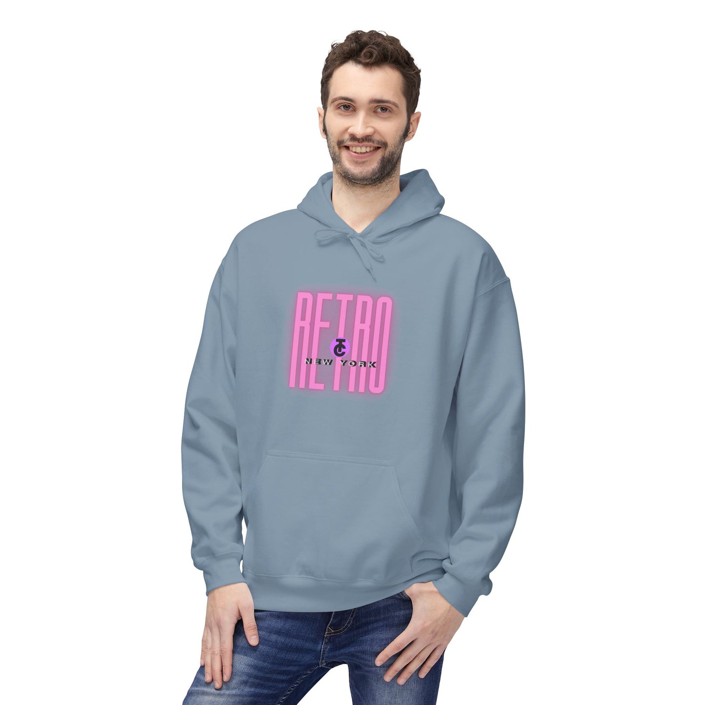Retro New York Fleece Hoodie, 80s Style Sweatshirt, Vintage Hoodie, Casual Streetwear, Trending Fashion