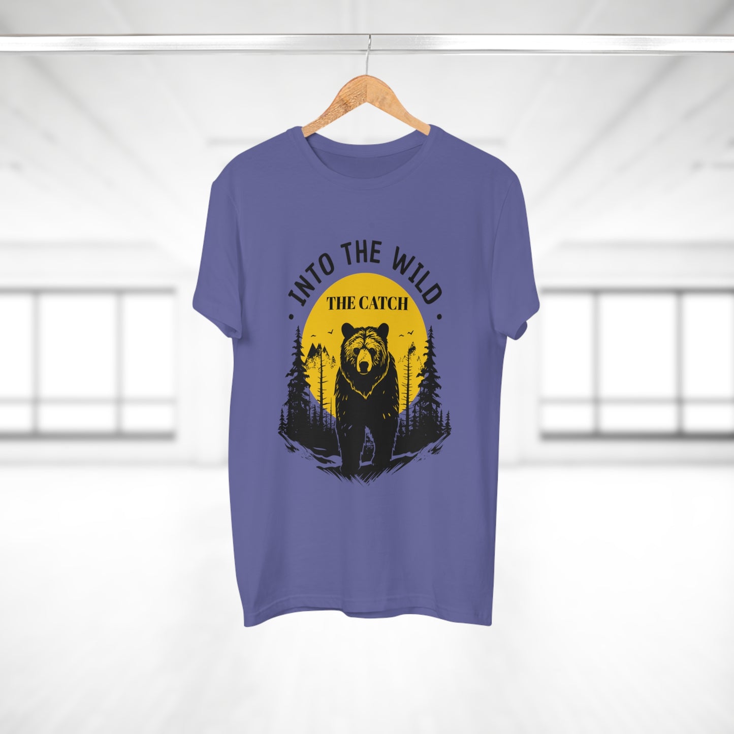 Men's Outdoor Adventure T-Shirt | Into the Wild Bear Design