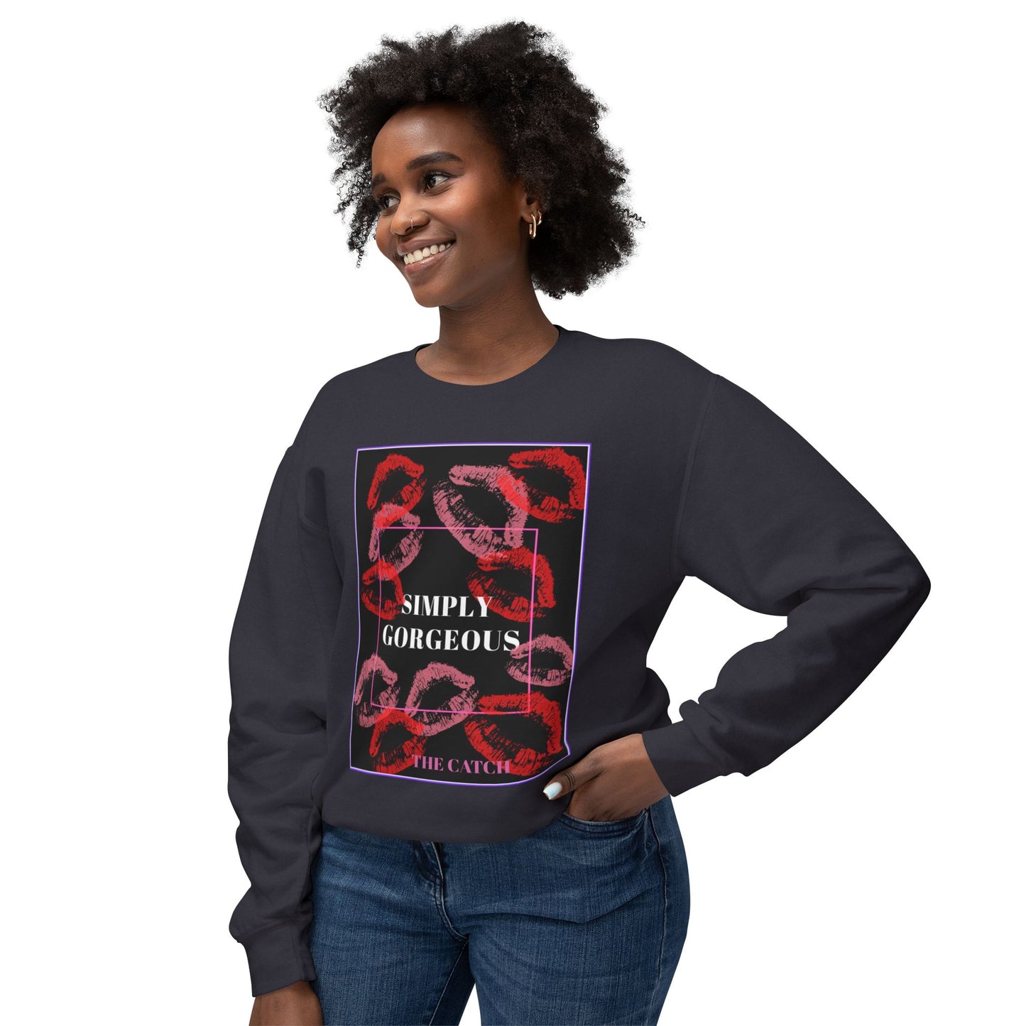 Simply Gorgeous Lightweight Crewneck Sweatshirt - THE CATCH
