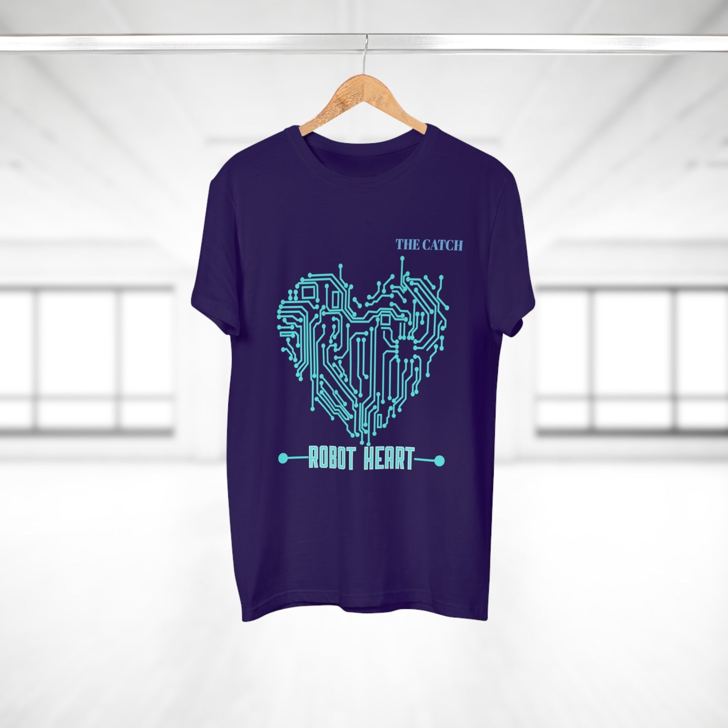 Robot Heart Graphic Tee for Tech Enthusiasts