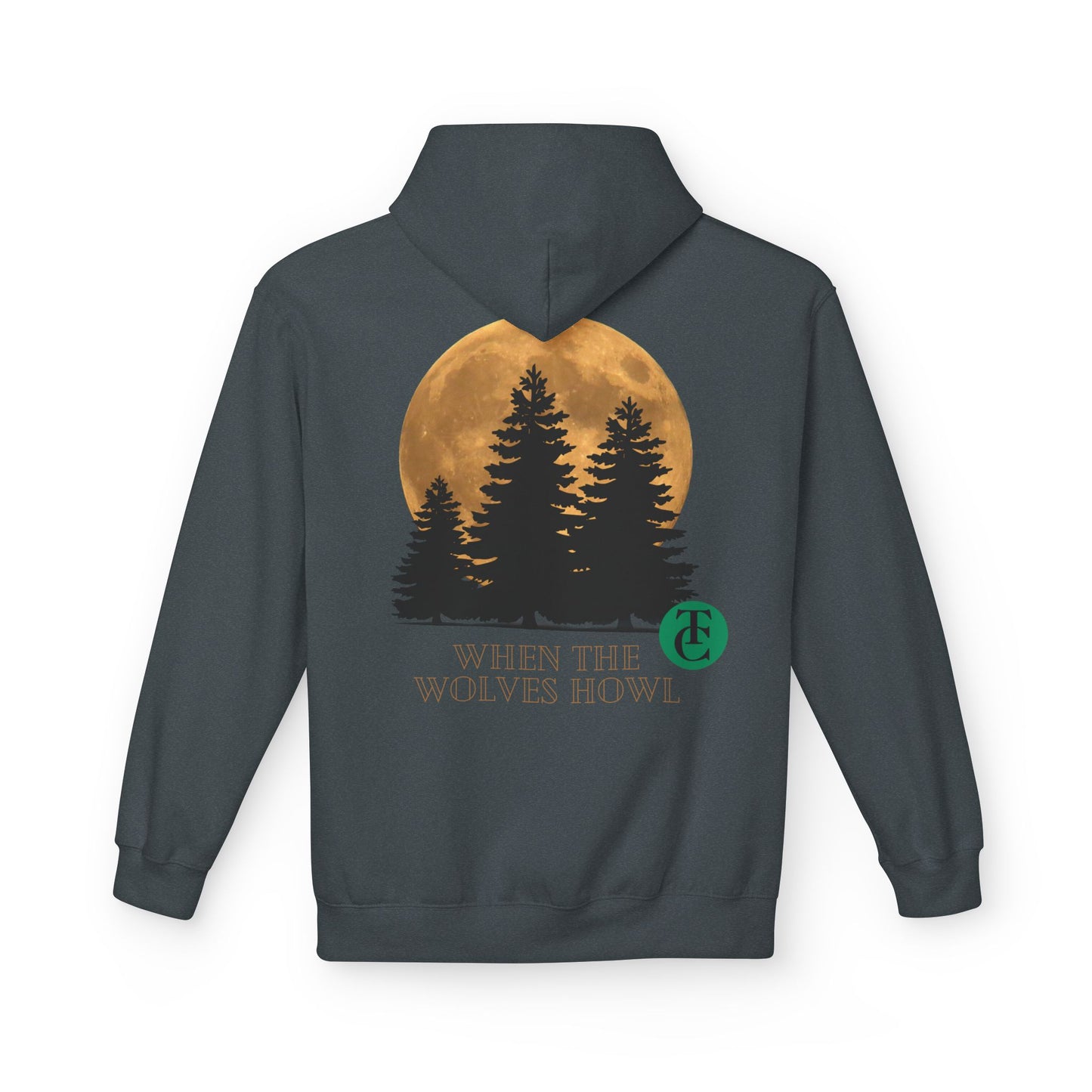 Midweight Softstyle Fleece Hoodie - 'When the Wolves Howl' Design