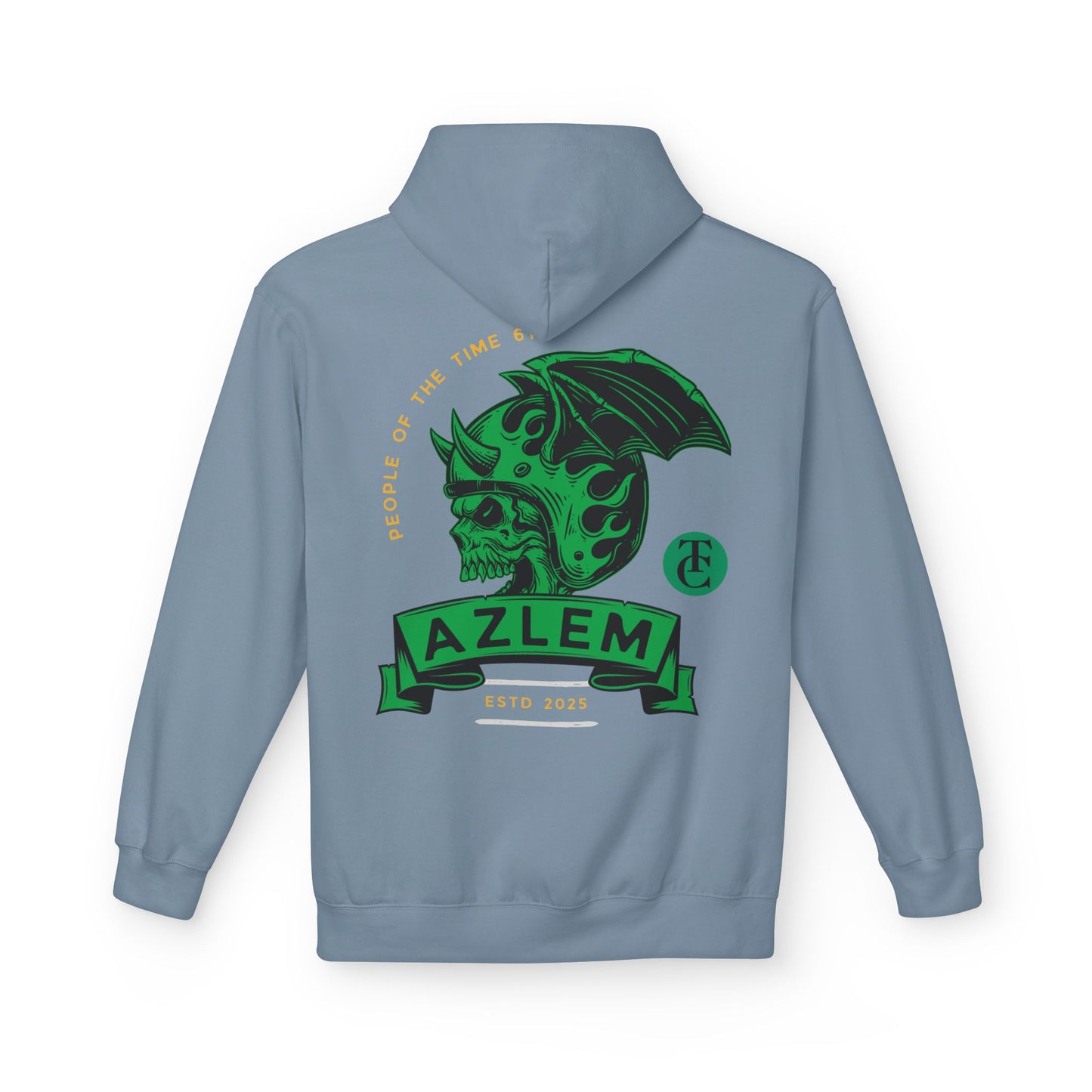 Midweight Softstyle Fleece Hoodie - Azlem Skull Design