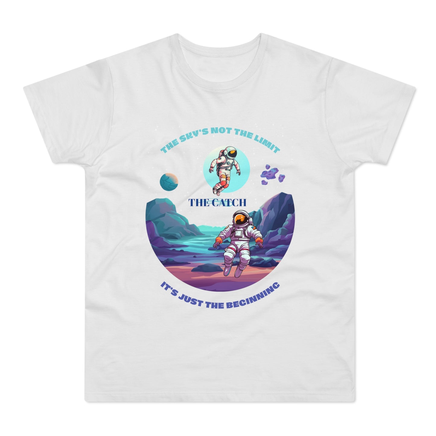 Astronaut Adventure Men's T-Shirt - 'The Sky's Not the Limit, It's Just the Beginning'