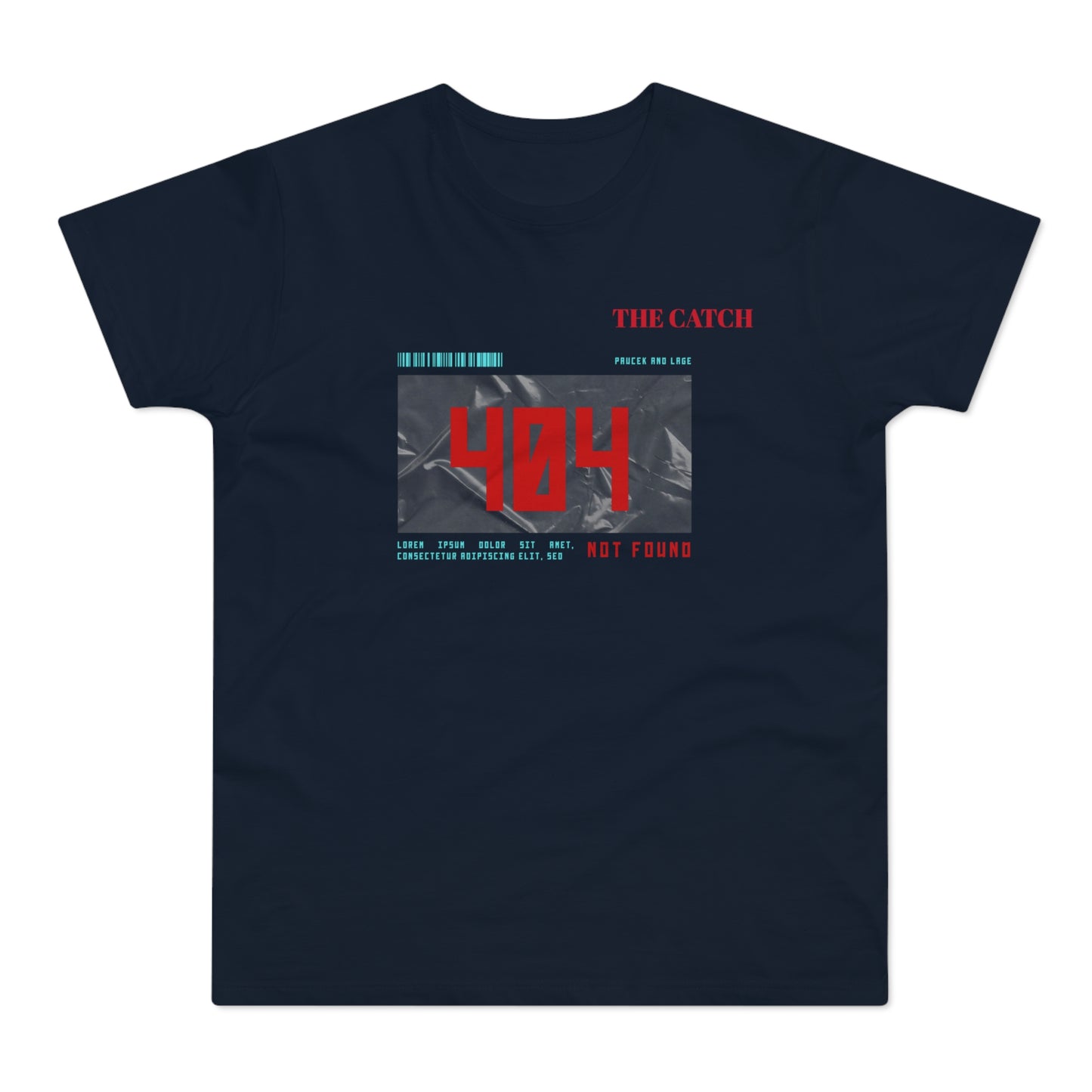 404 Not Found Graphic T-Shirt for Men - Casual Retro Tee