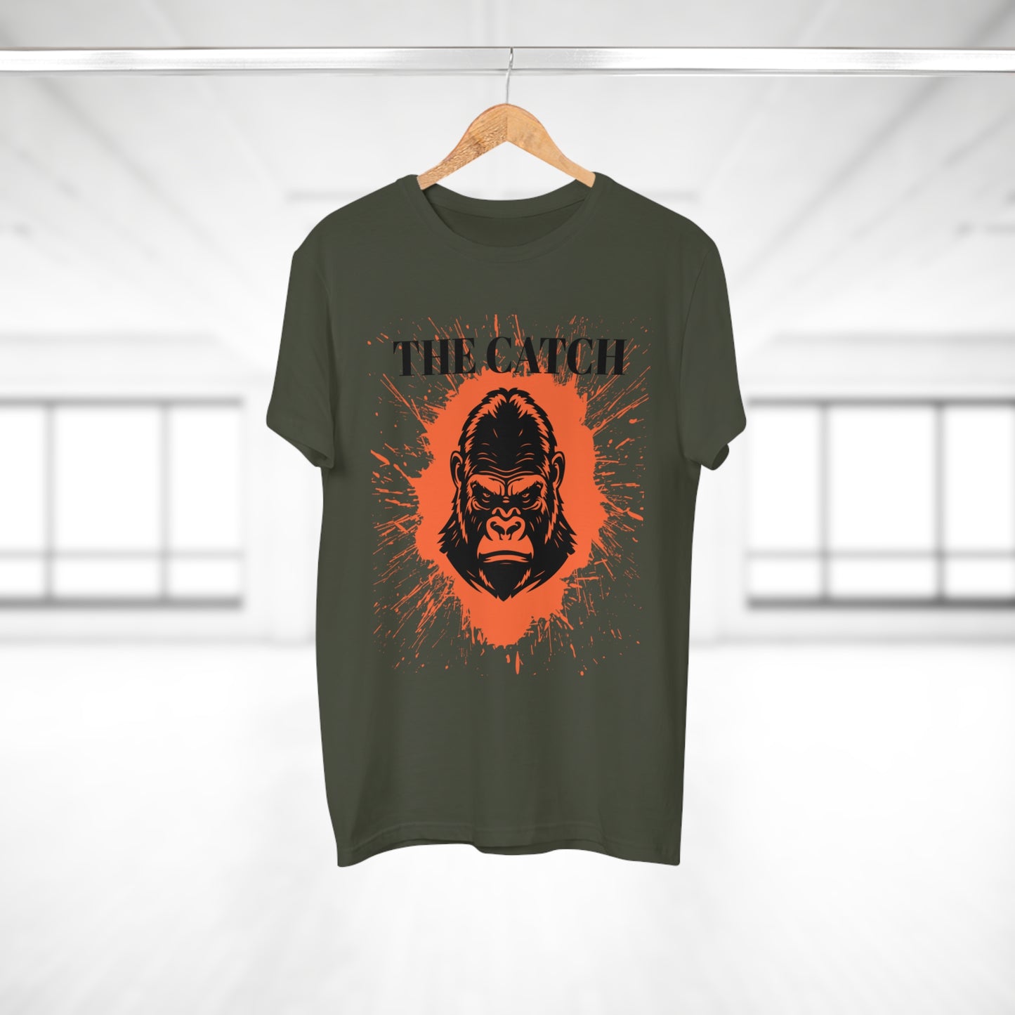 Men's Graphic T-Shirt - "The Catch" Gorilla Design - THE CATCH
