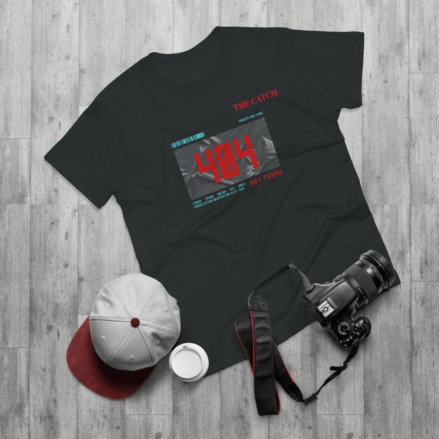 404 Not Found Graphic T-Shirt for Men - Casual Retro Tee