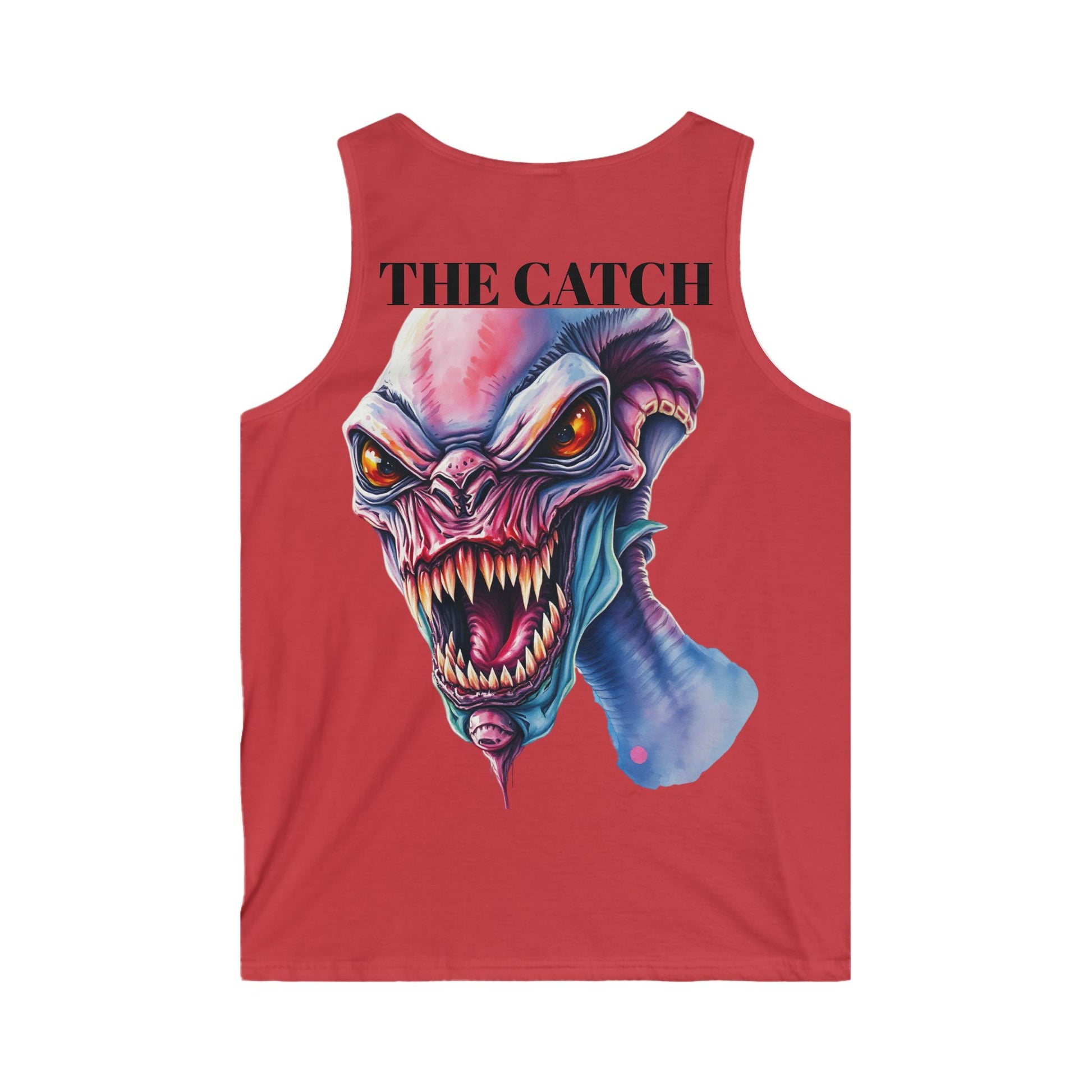 Men's Graphic Tank Top - 'The Catch' Monster Design - THE CATCH