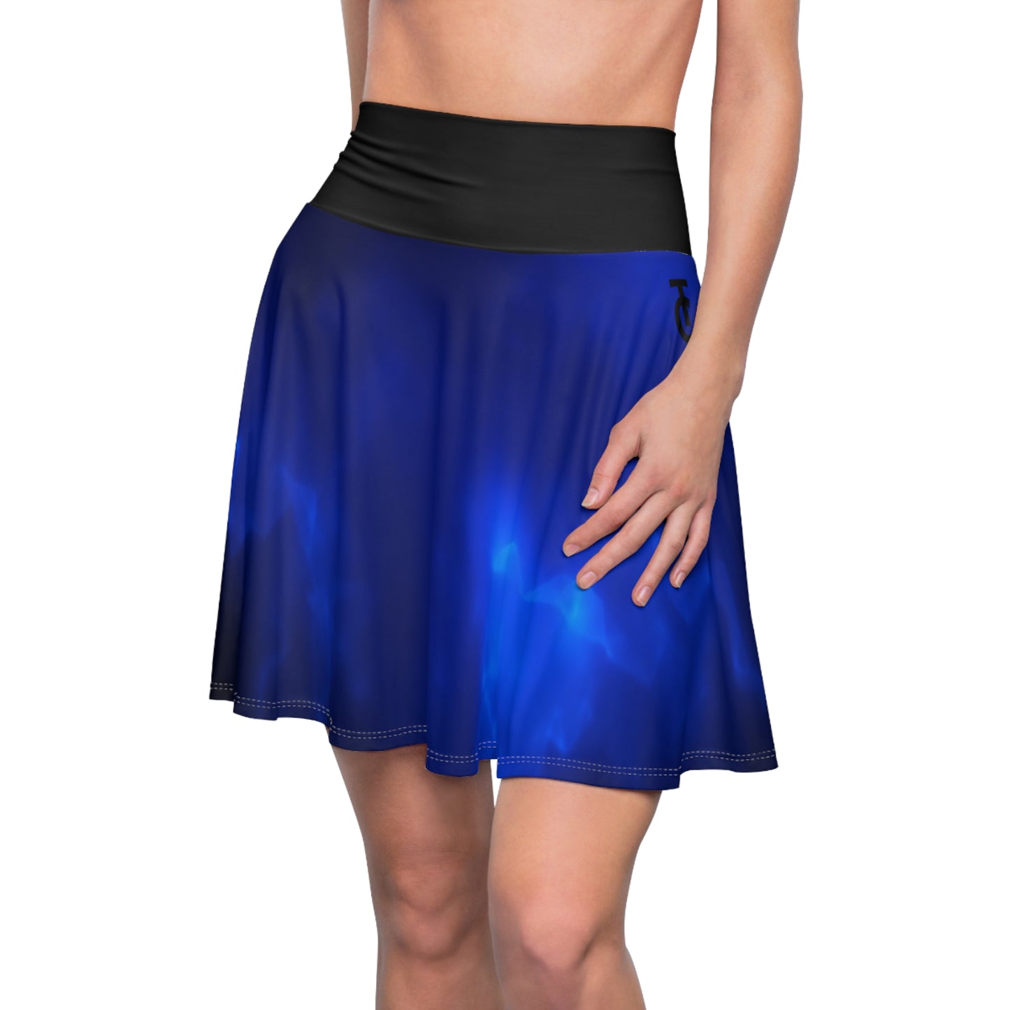Women's Skater Skirt – Vibrant Blue Flow, Stylish Summer Skater, Casual Outfit, Festival Wear, Dance Skirt, Everyday Fashion - THE CATCH