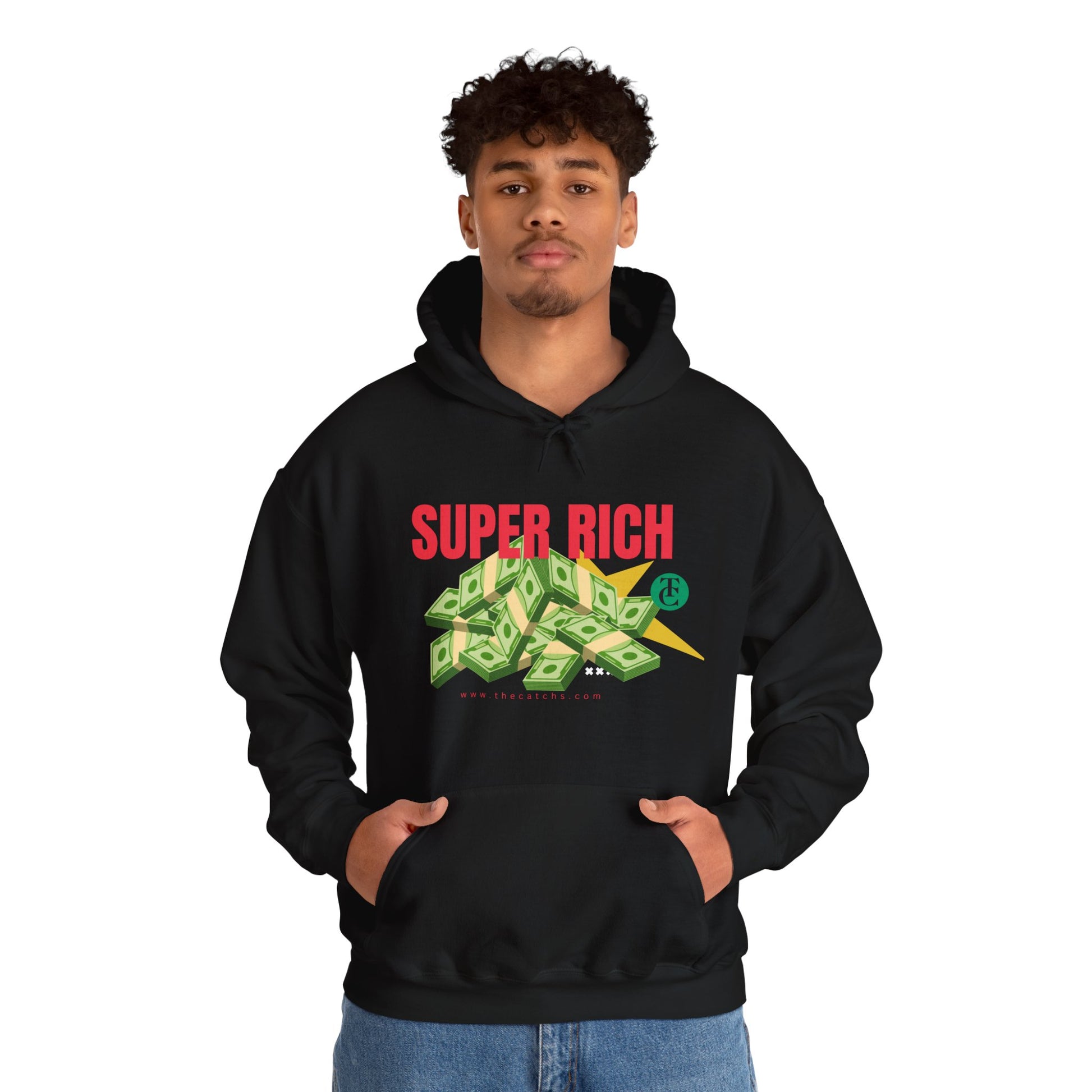 Super Rich Hoodie: Casual, Trendy Sweatshirt for Wealth Enthusiasts, Perfect Gift for Birthdays, Graduations, Holidays - THE CATCH