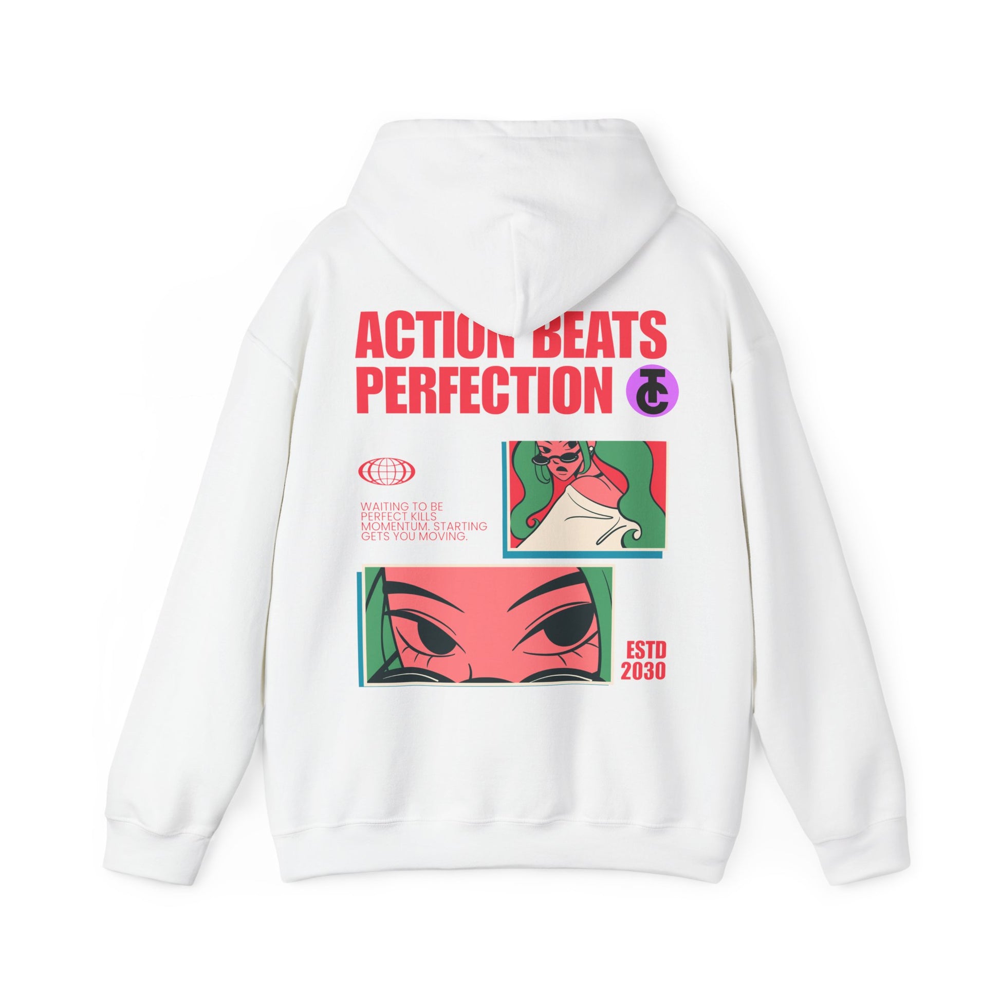 Stylish Hoodie with Bold Graphic Design | Cozy Streetwear for Every Occasion, Trendy Gift, Casual Wear, Fashion Statement - THE CATCH